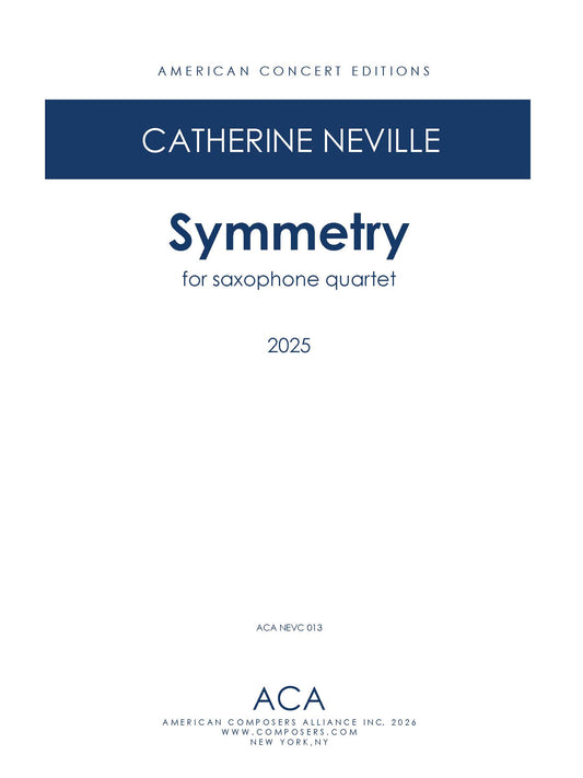 Symmetry for Saxophone Quartet