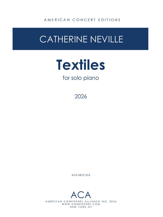 Textiles for Solo Piano