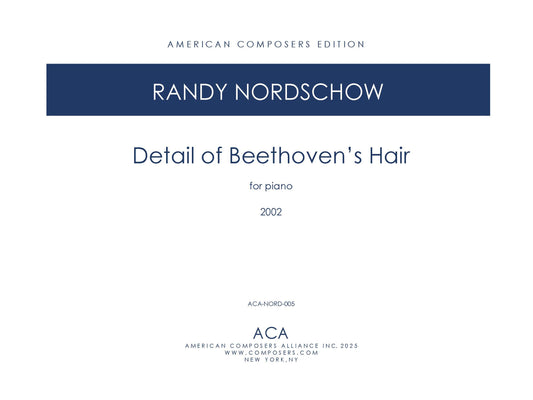 DETAIL OF BEETHOVEN'S HAIR for PIANO