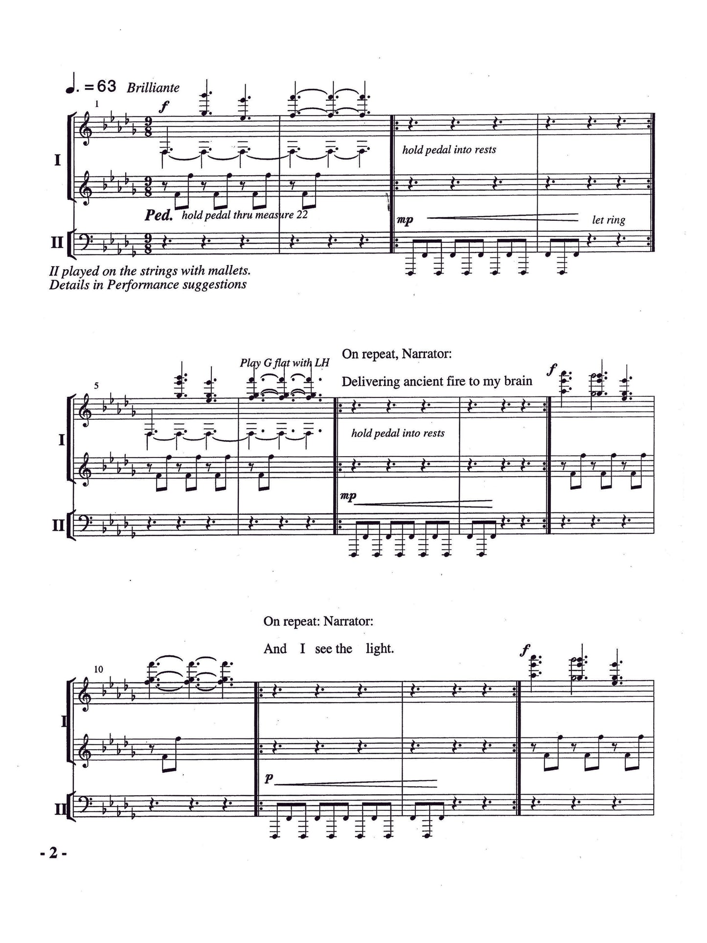 Ancient Fire for Two Pianos