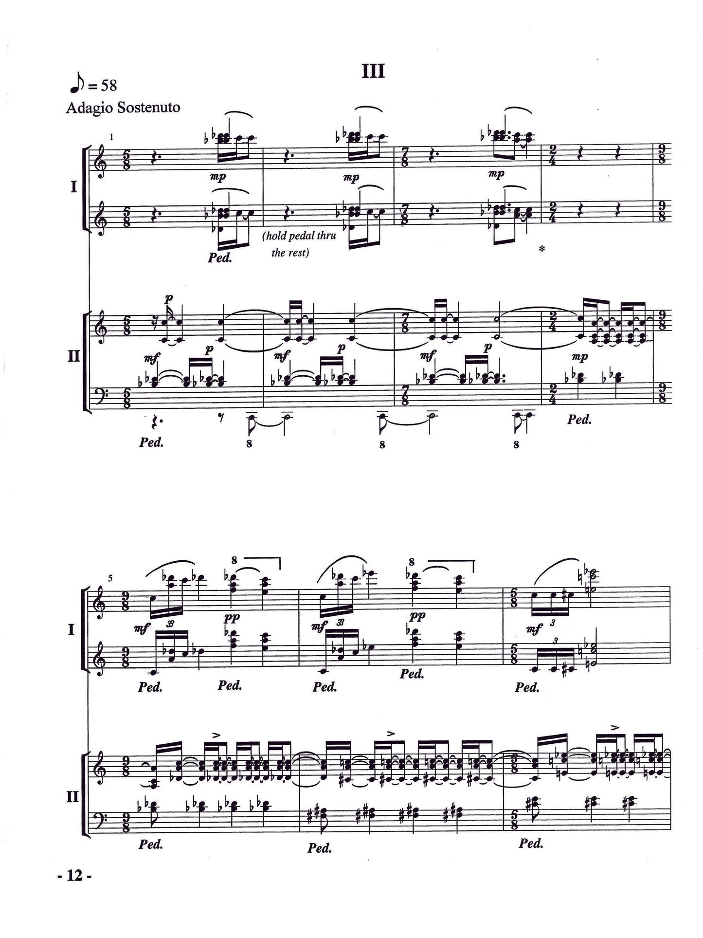 Ancient Fire for Two Pianos