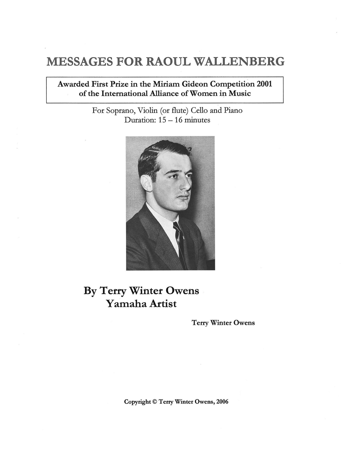 Messages for Raoul Wallenberg