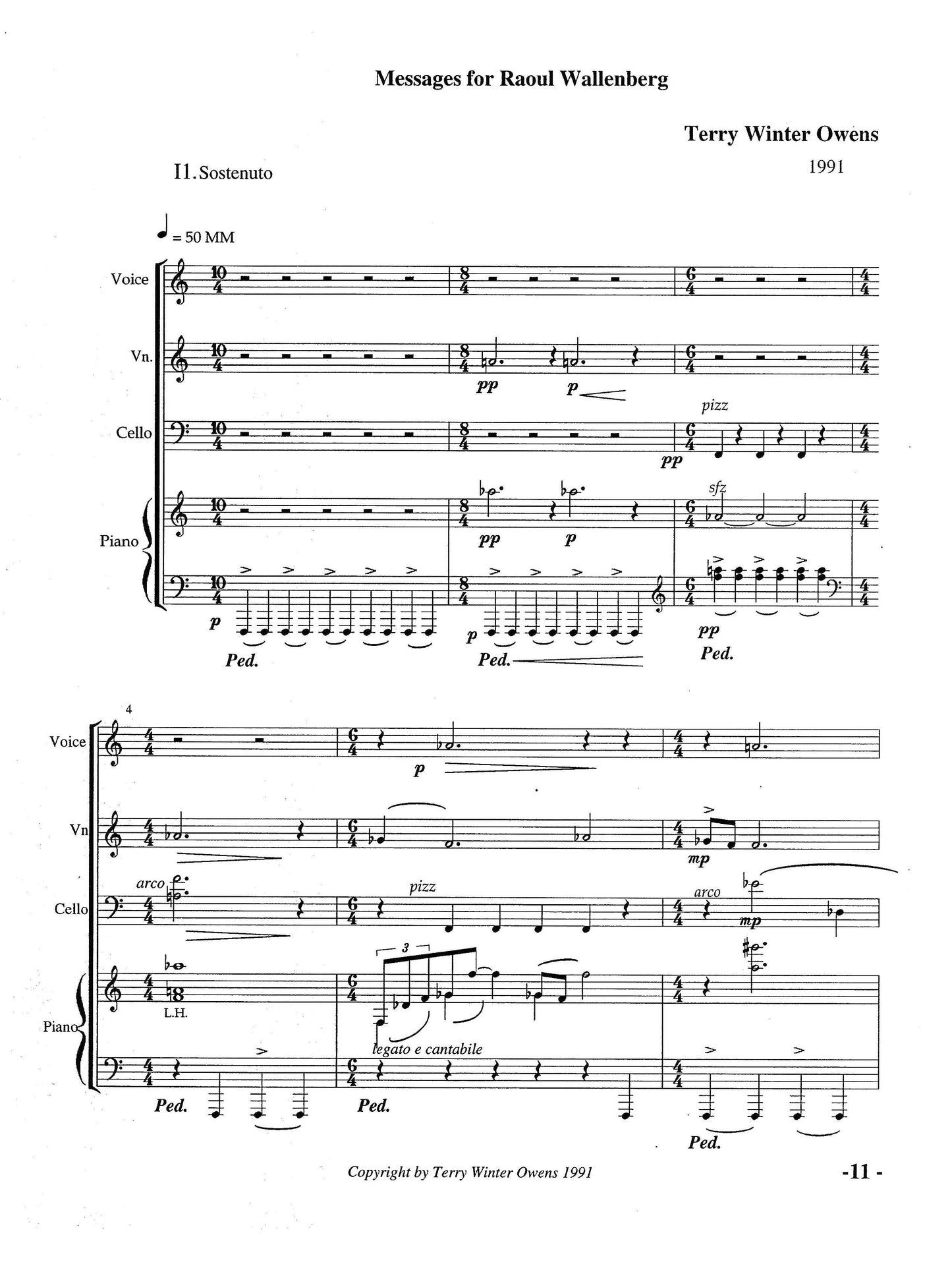 Messages for Raoul Wallenberg