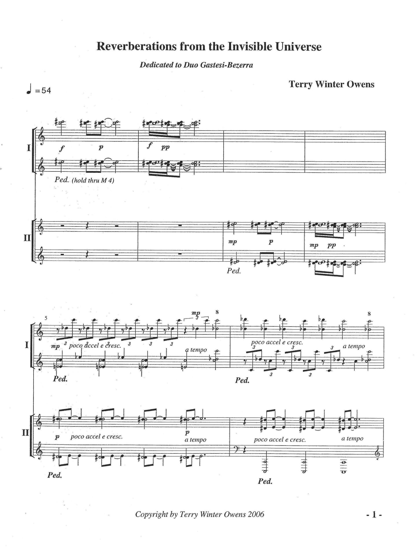 Reverberations from the Invisible Universe