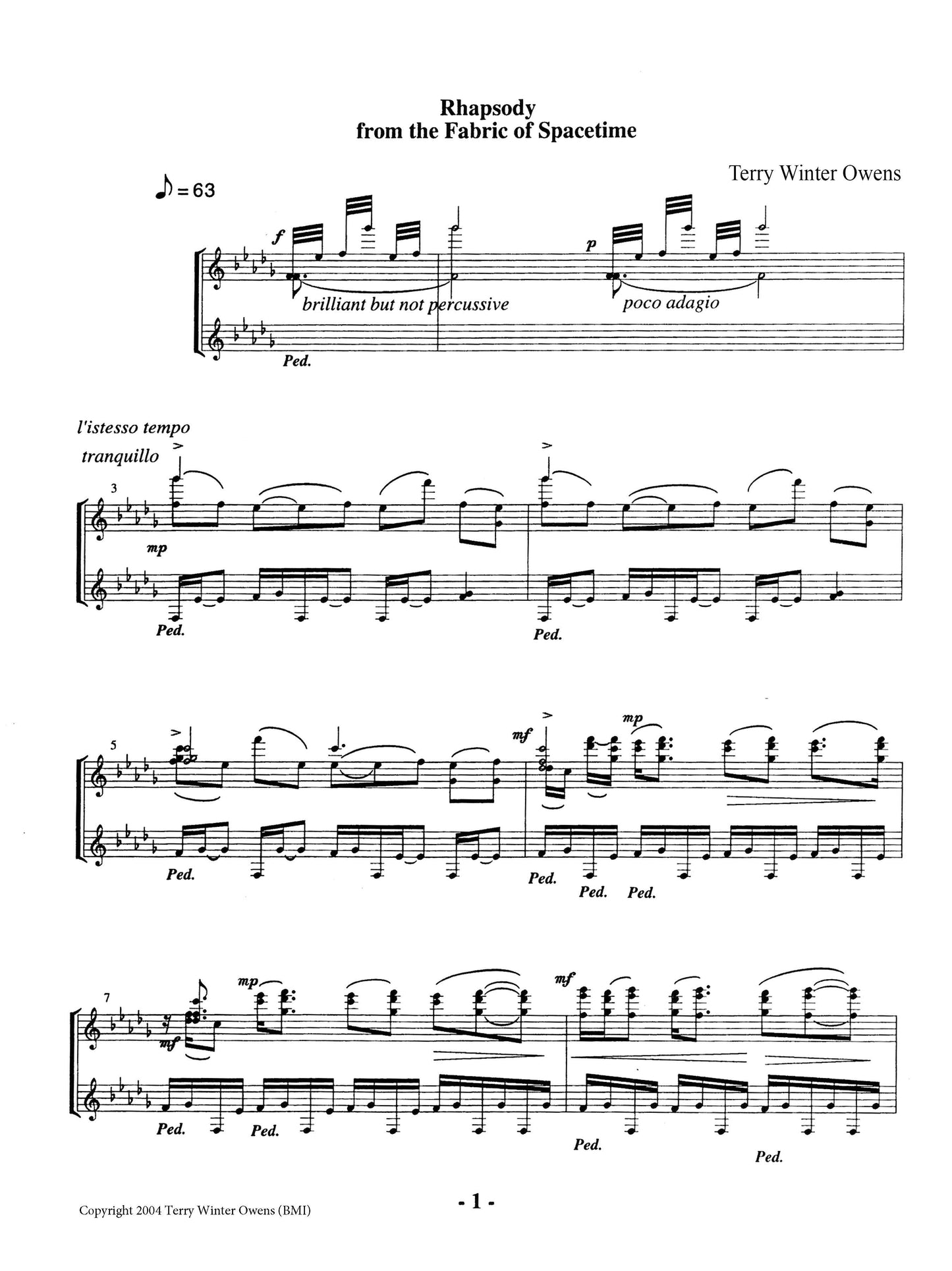 Rhapsody from the Fabric of Spacetime