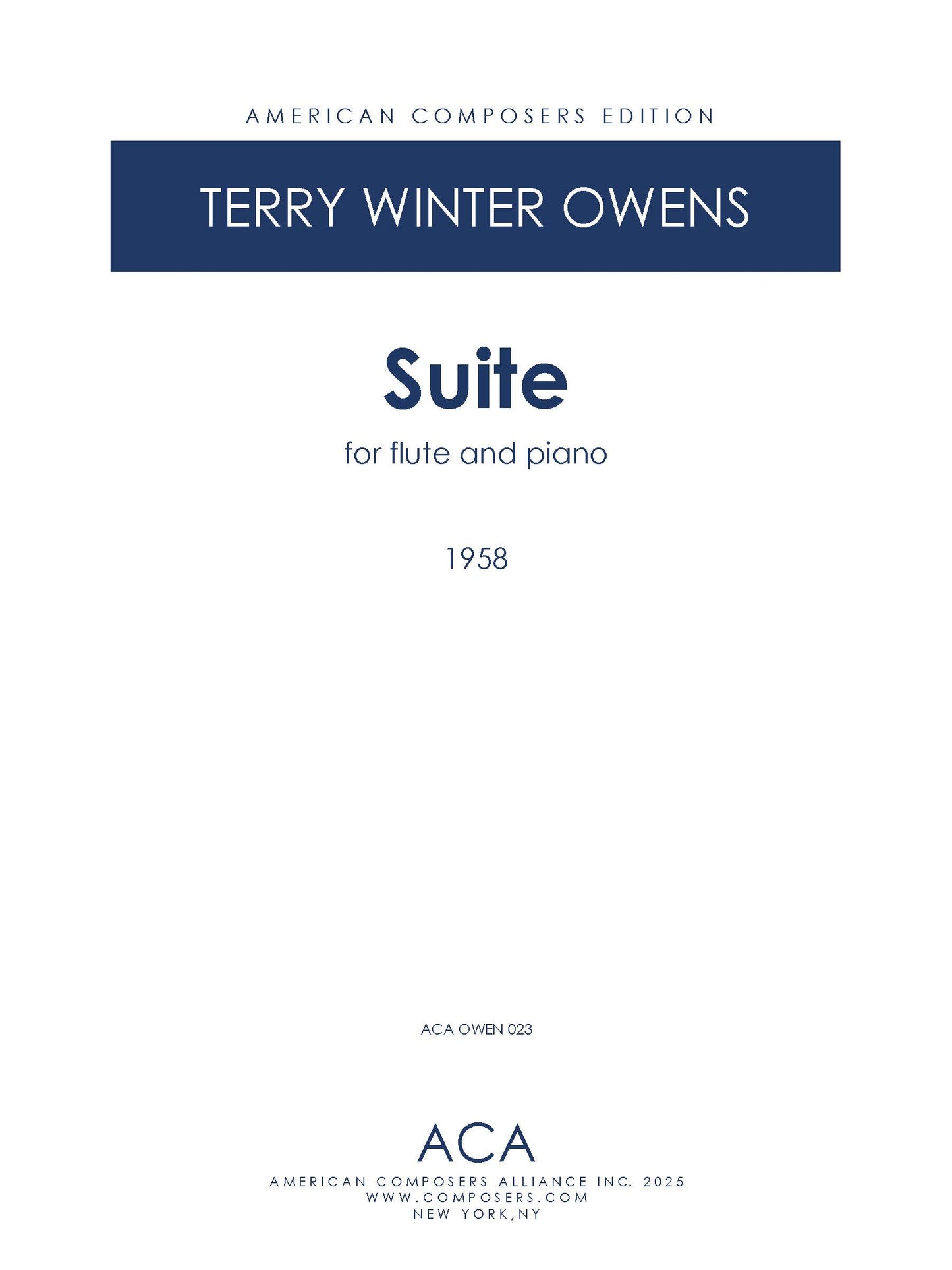 Suite for Flute and Piano