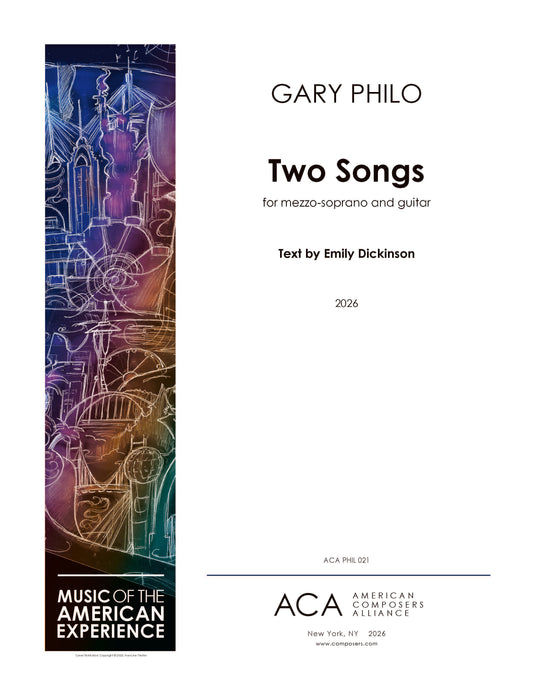 Two Songs for Mezzo Soprano and Guitar