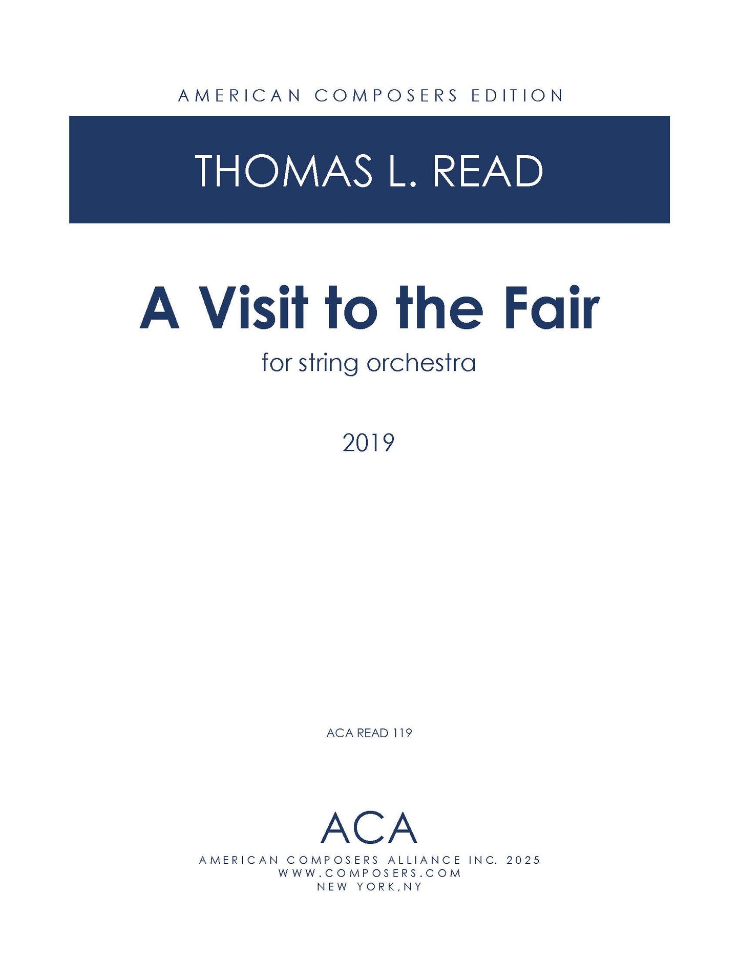 A Visit to the Fair for String Orchestra