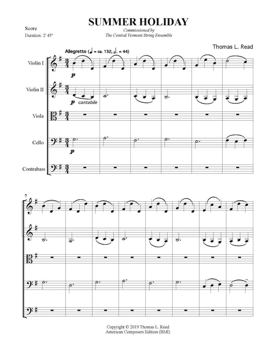 Summer Holiday for String Orchestra