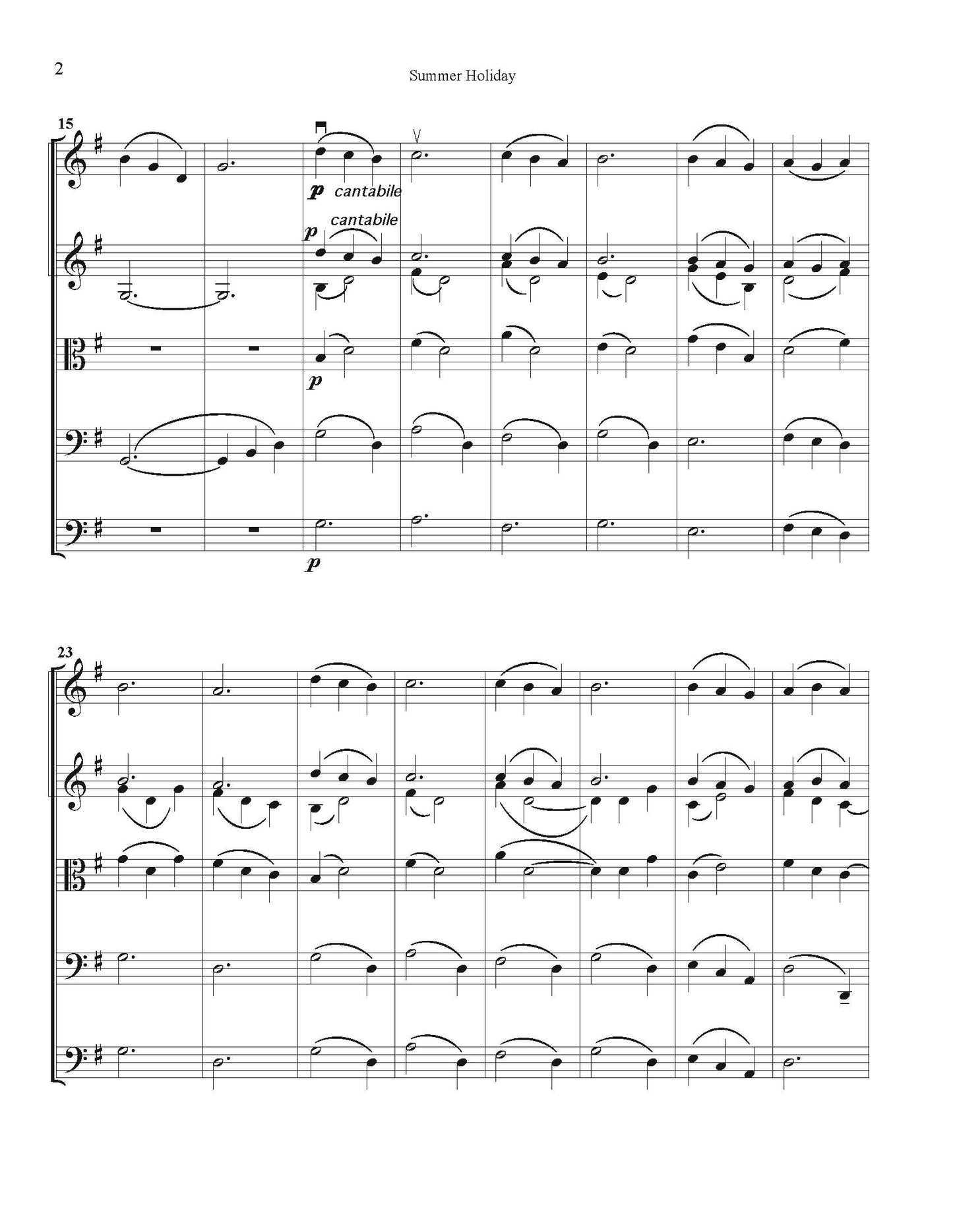 Summer Holiday for String Orchestra