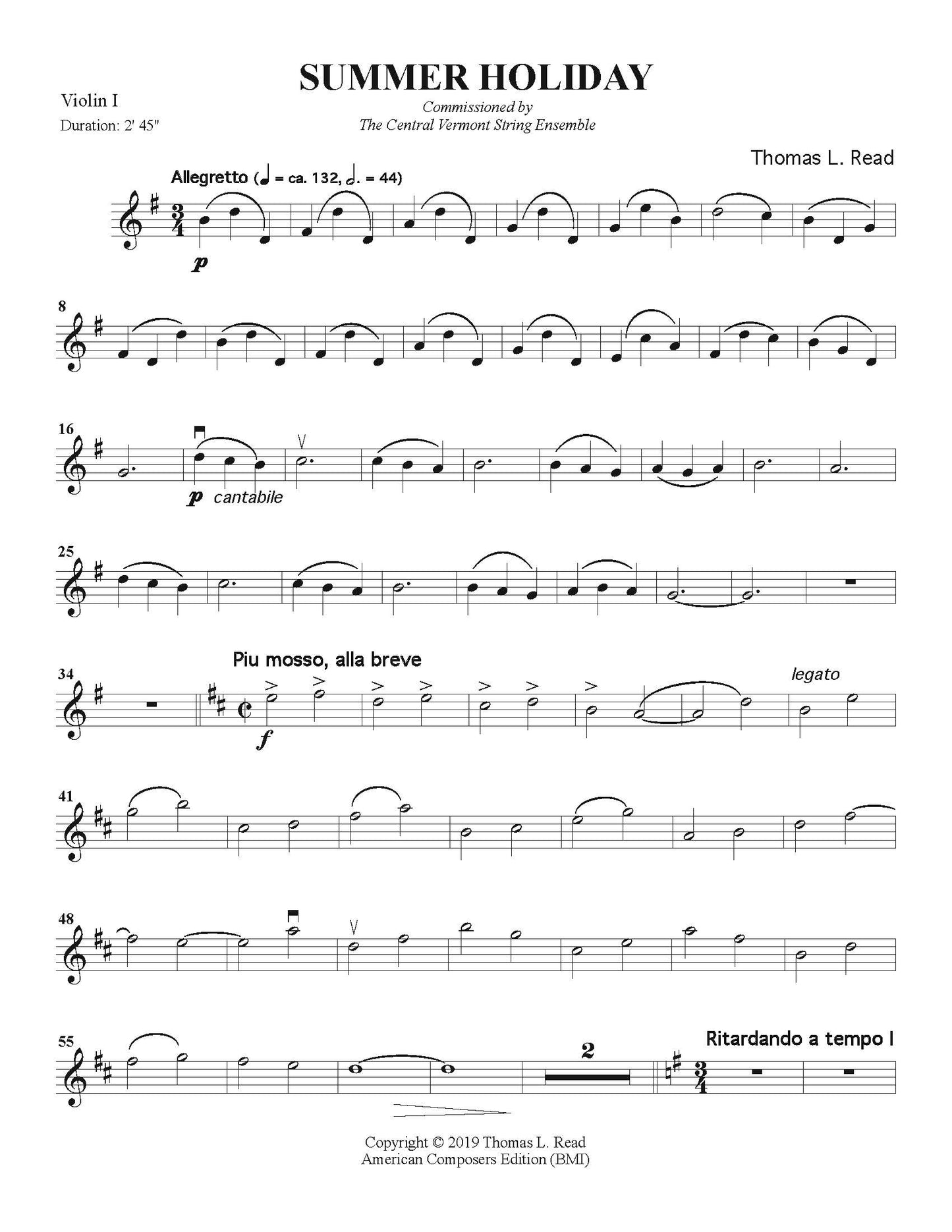 Summer Holiday for String Orchestra