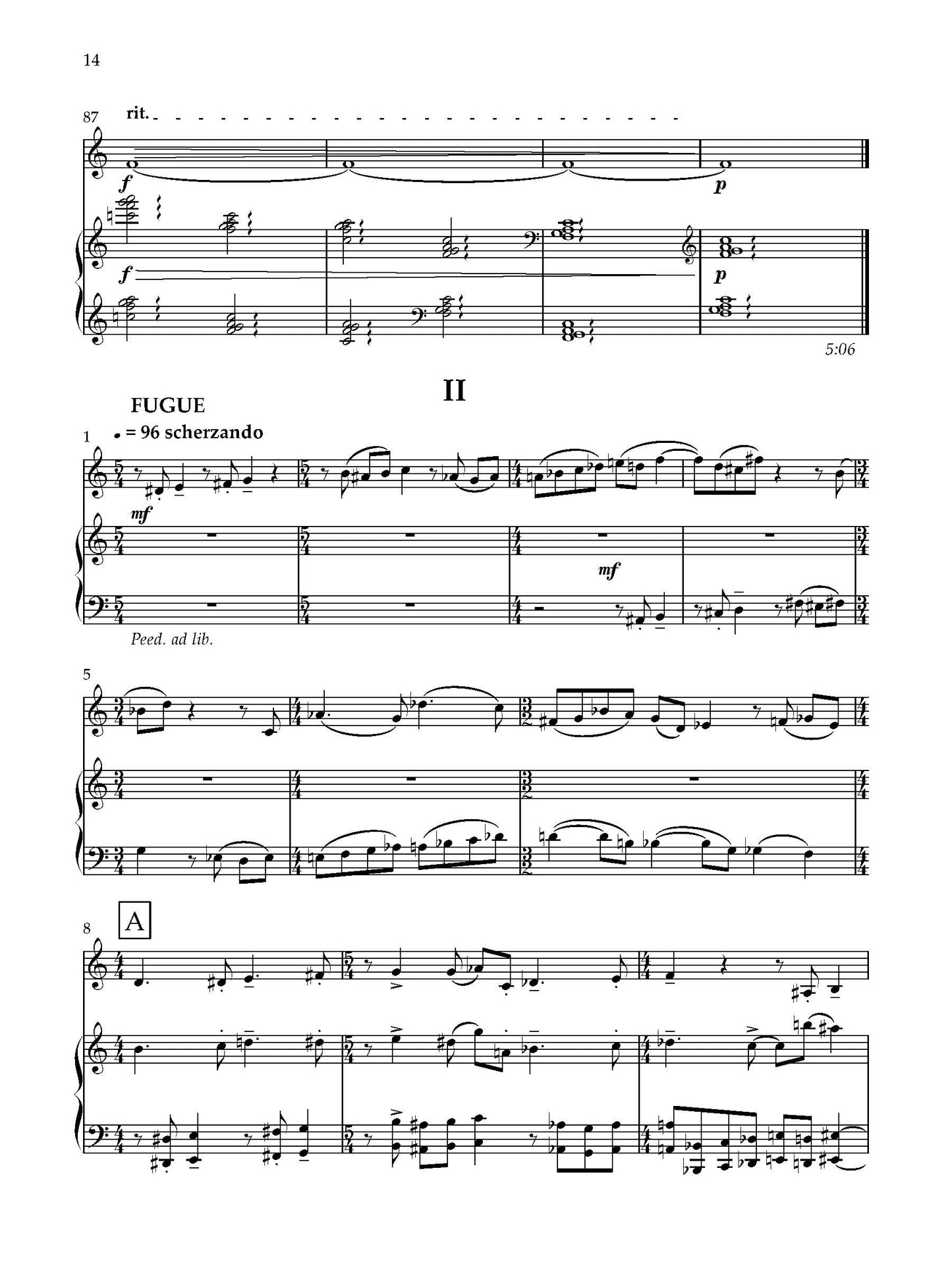 Sonata for Alto Saxophone and Piano No. 2