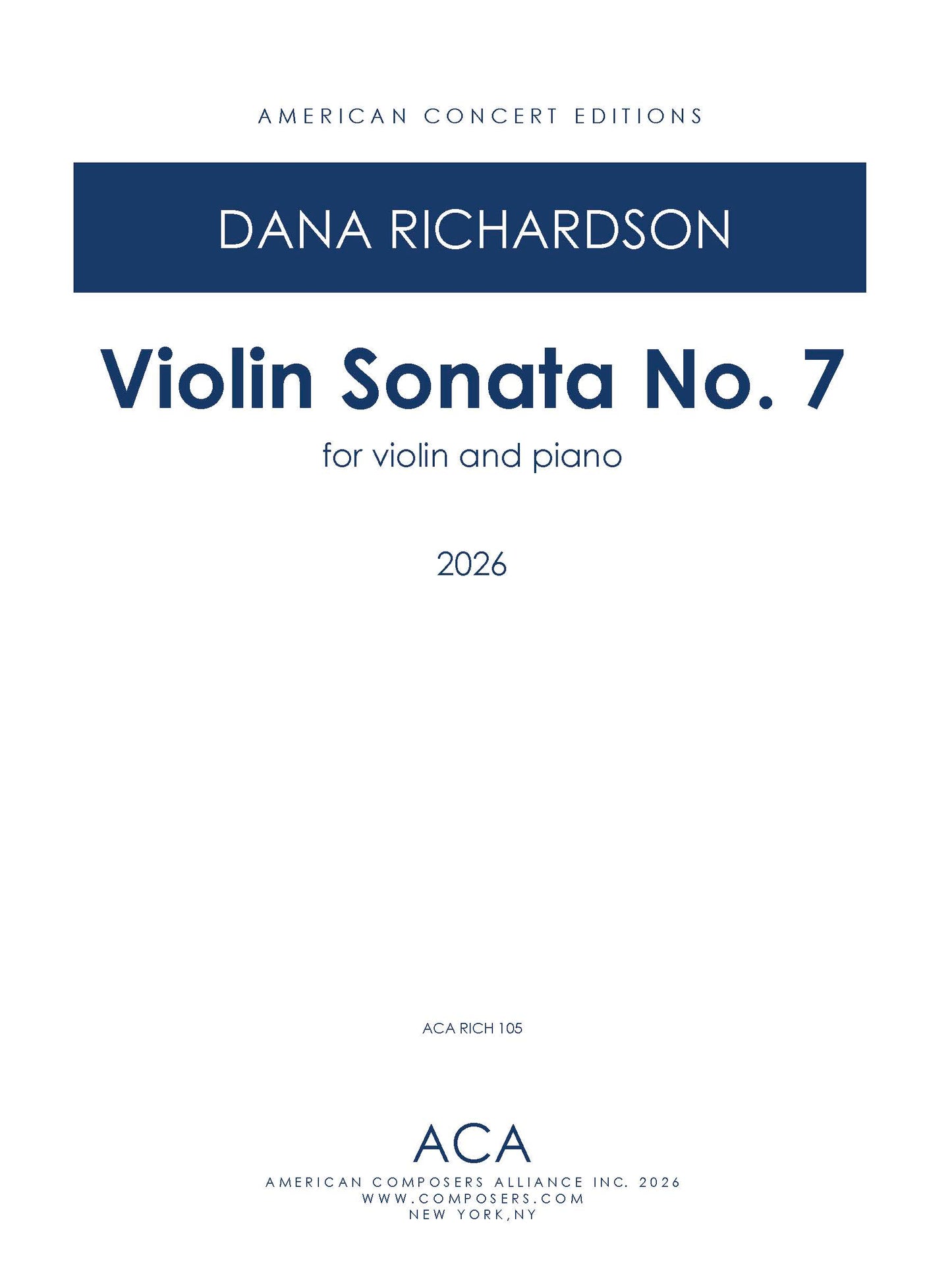 Violin Sonata No. 7
