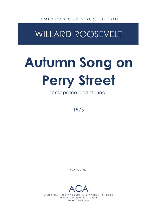 AUTUMN SONG ON PERRY STREET