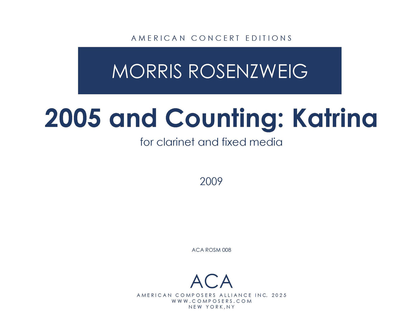 2005 and Counting: Katrina