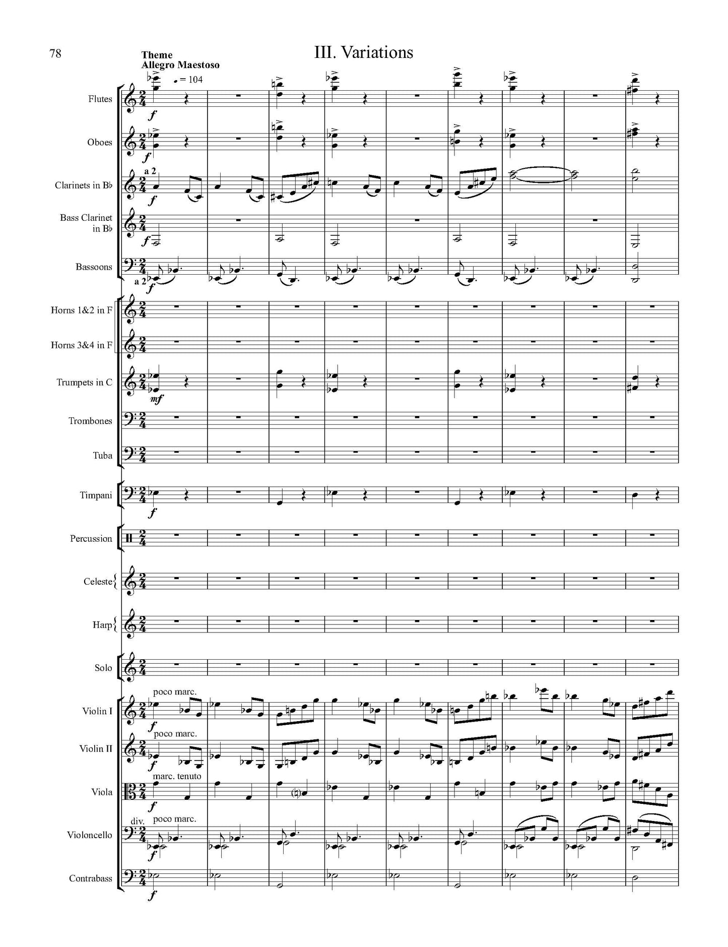 Concerto for Solo Violin and Orchestra