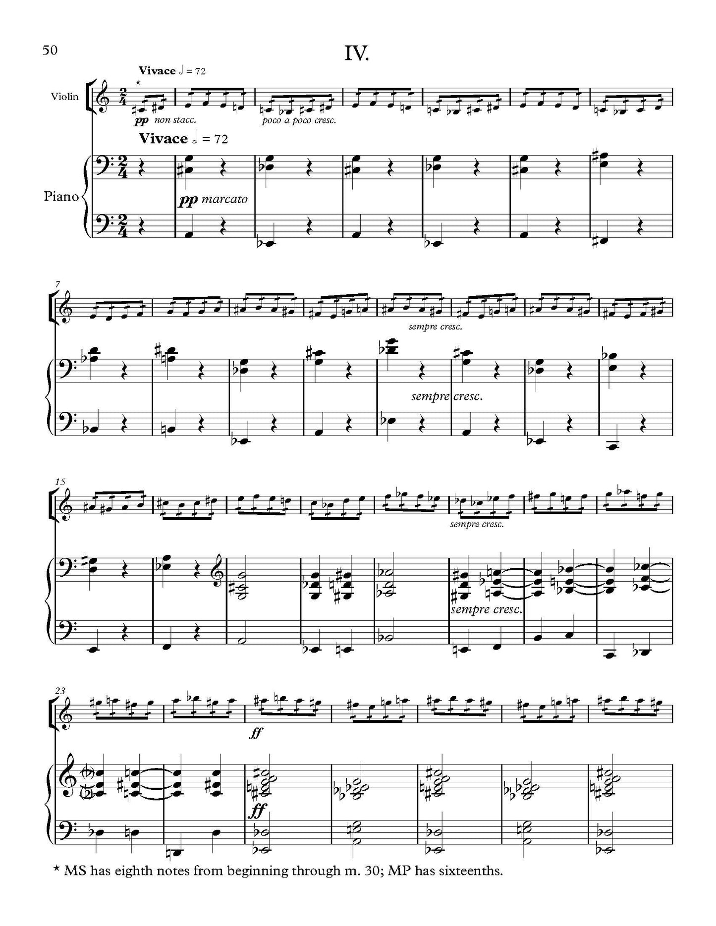 Sonata for Violin and Piano