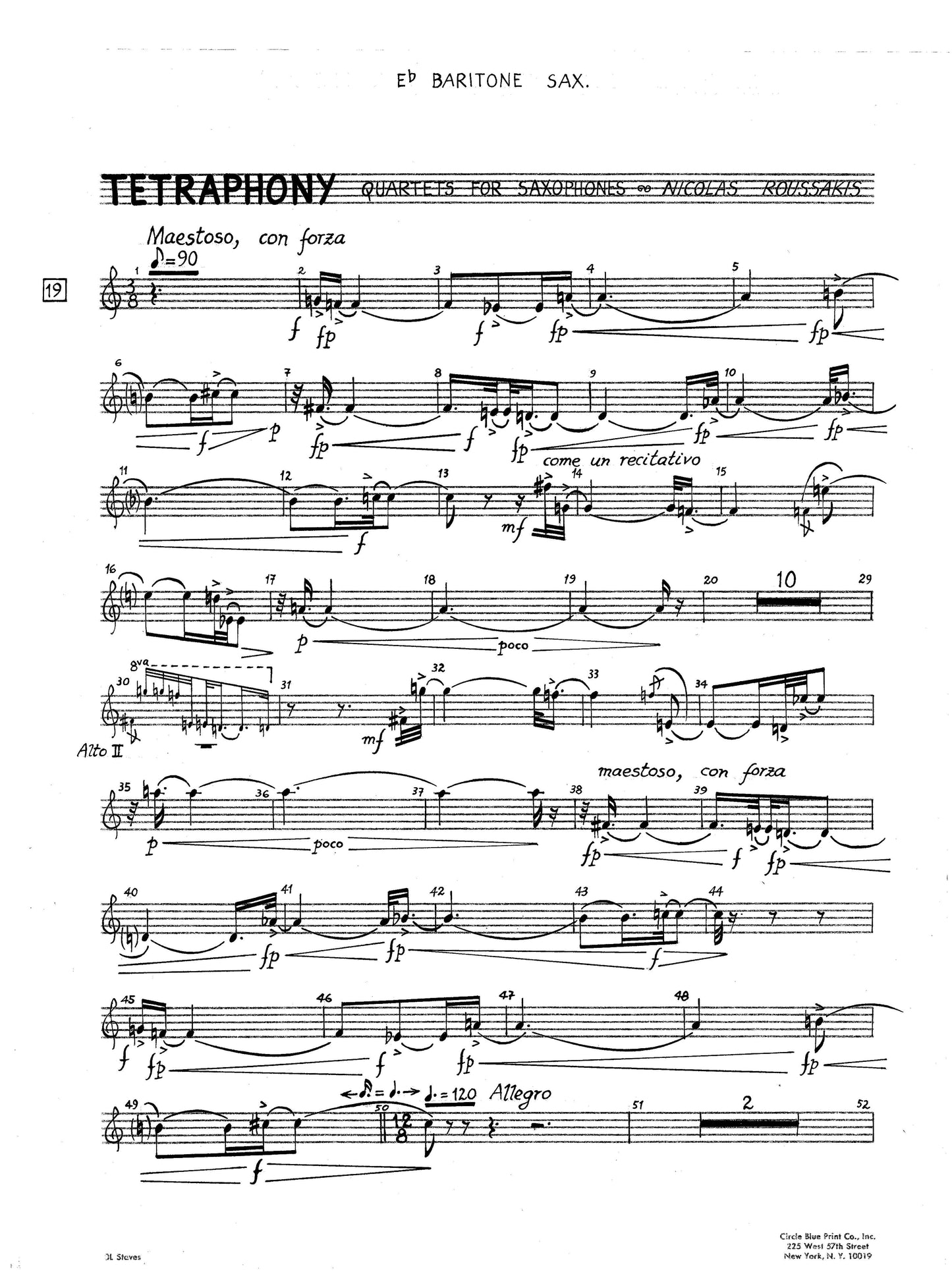 Tetraphony -Quartets for Saxophones