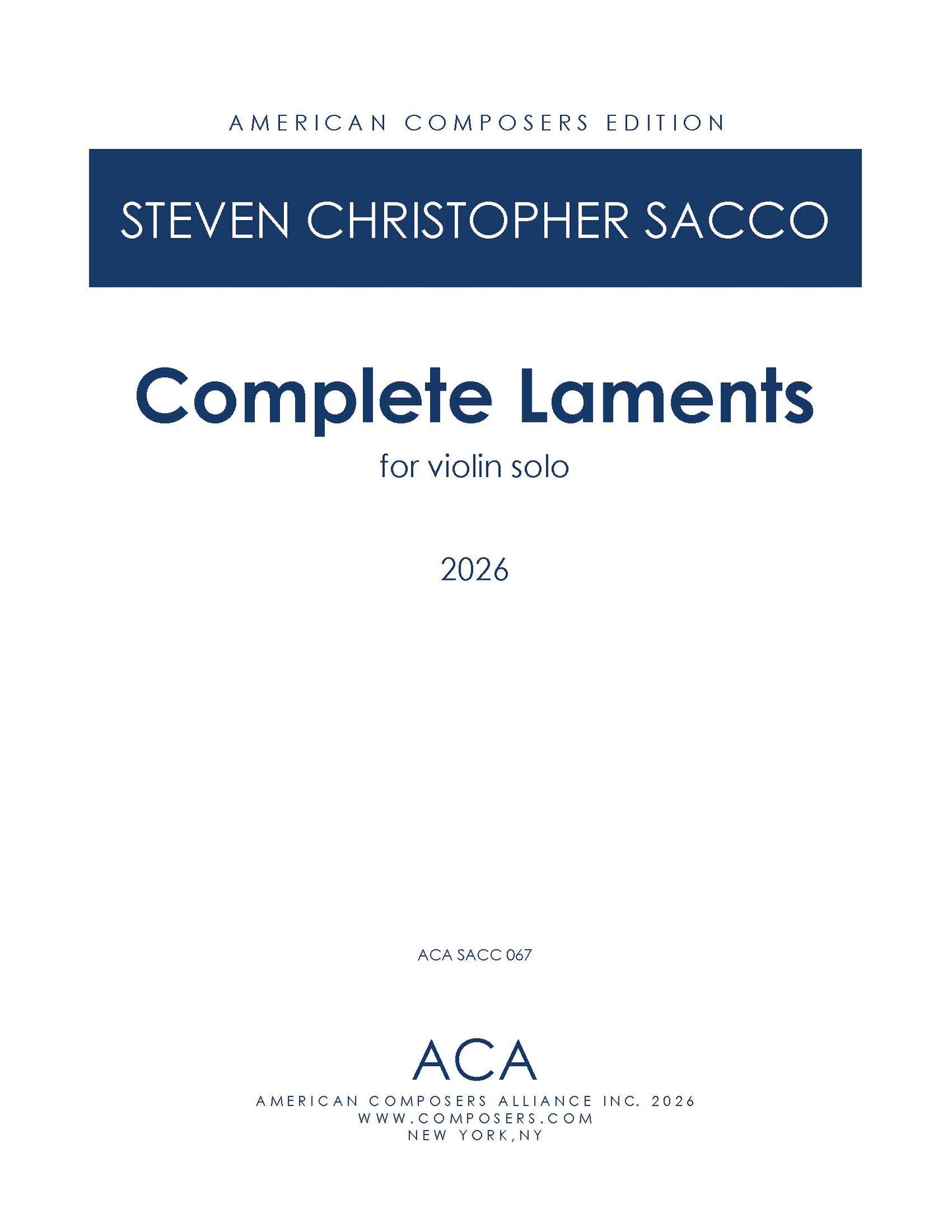 Complete Laments