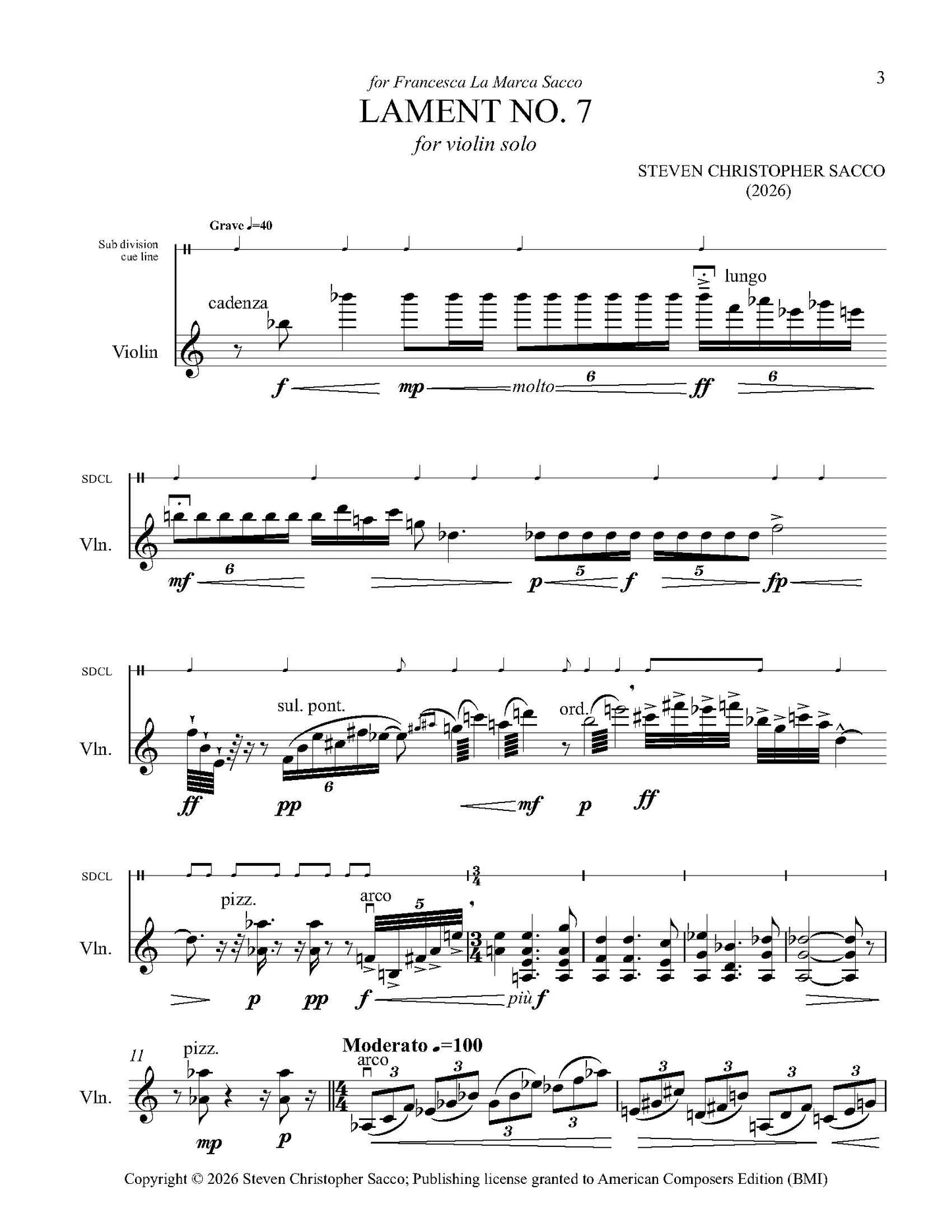 Lament No. 7 & Lament No. 8