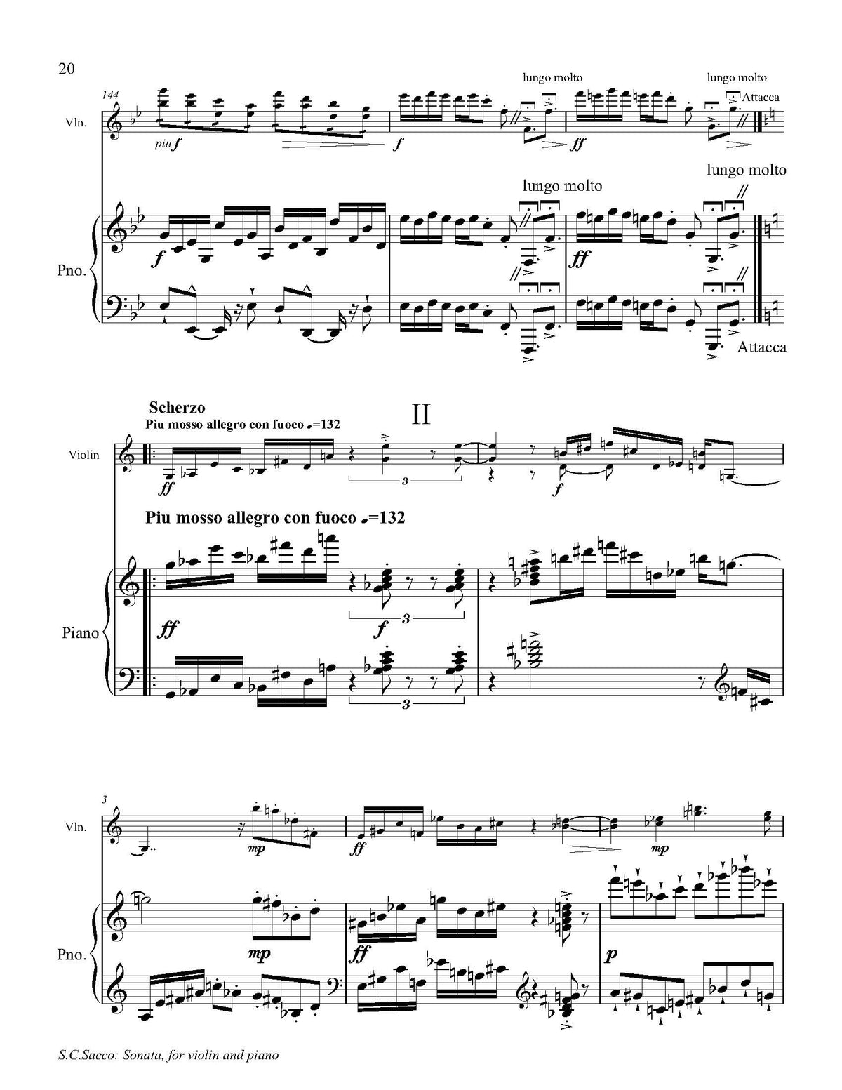 Sonata for Violin and Piano