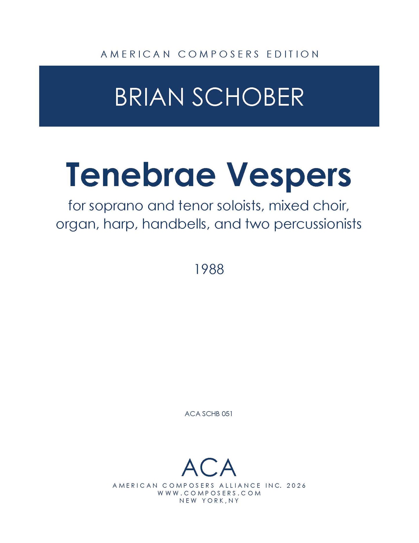 Tenebrae Vespers