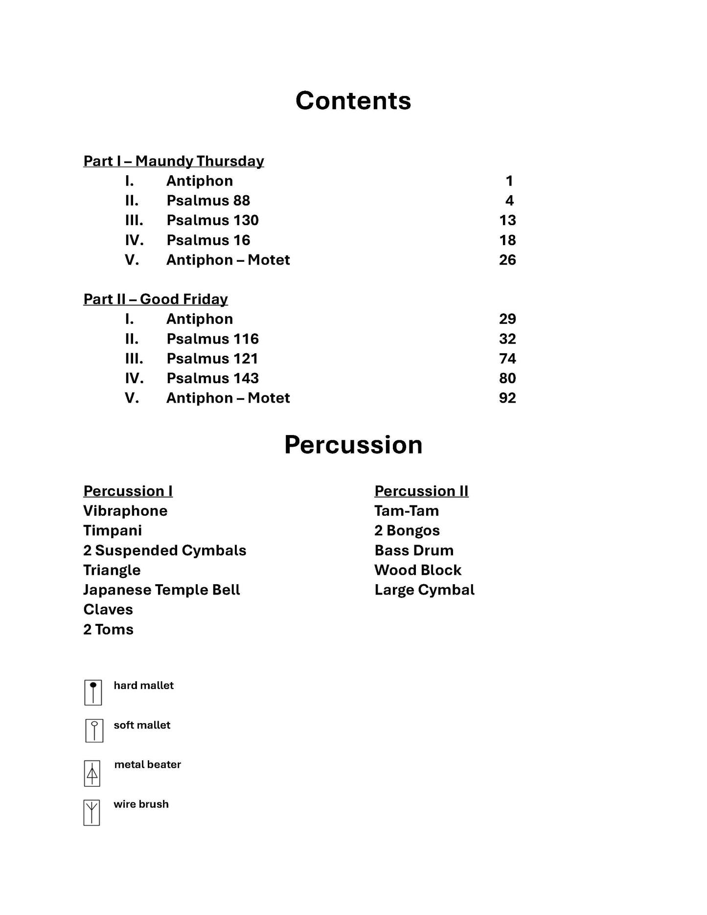 Tenebrae Vespers