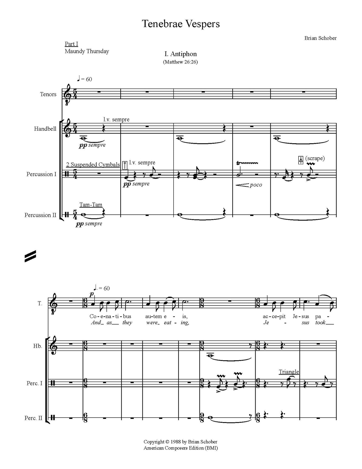 Tenebrae Vespers