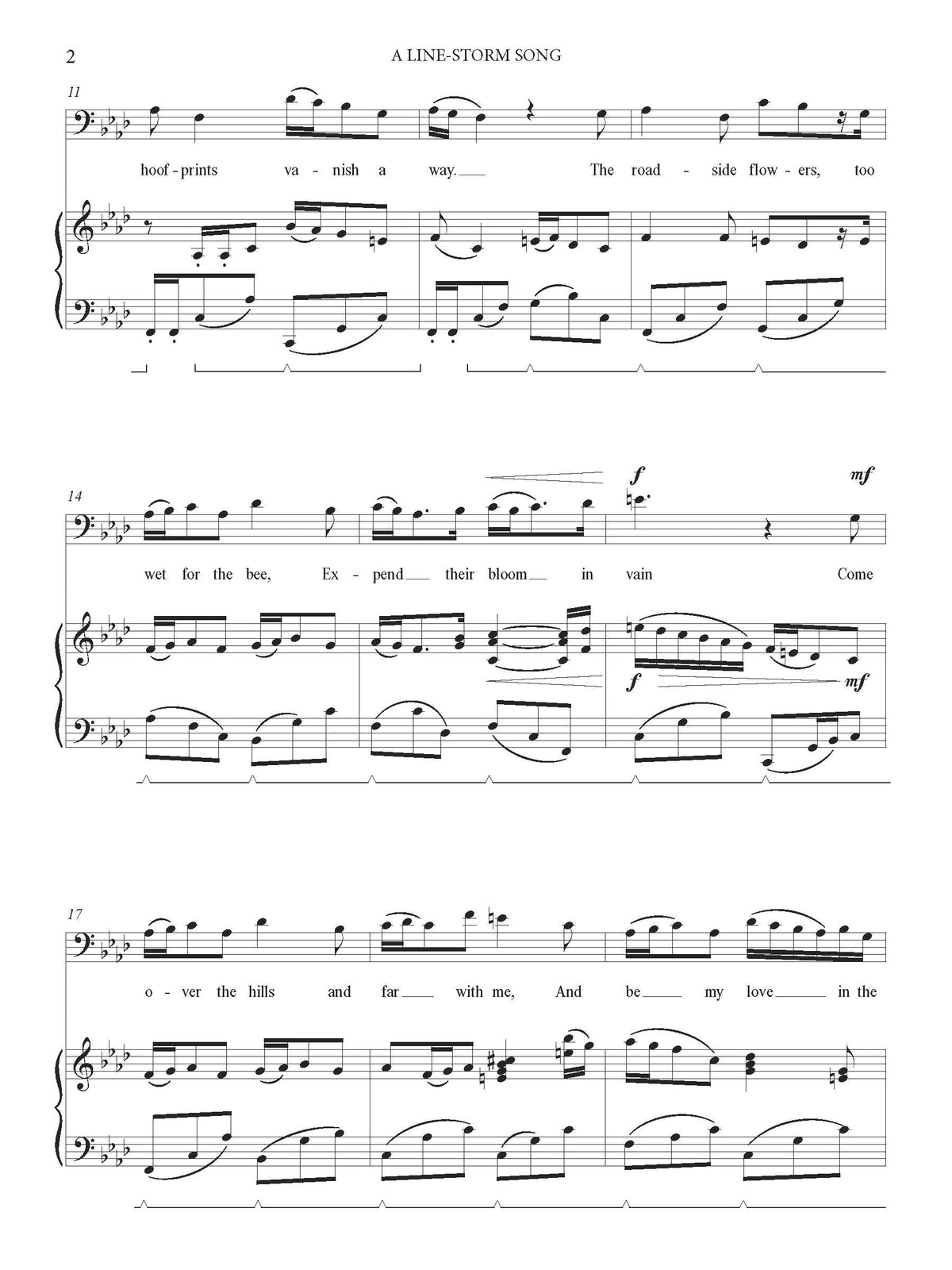 A Line-Storm Song