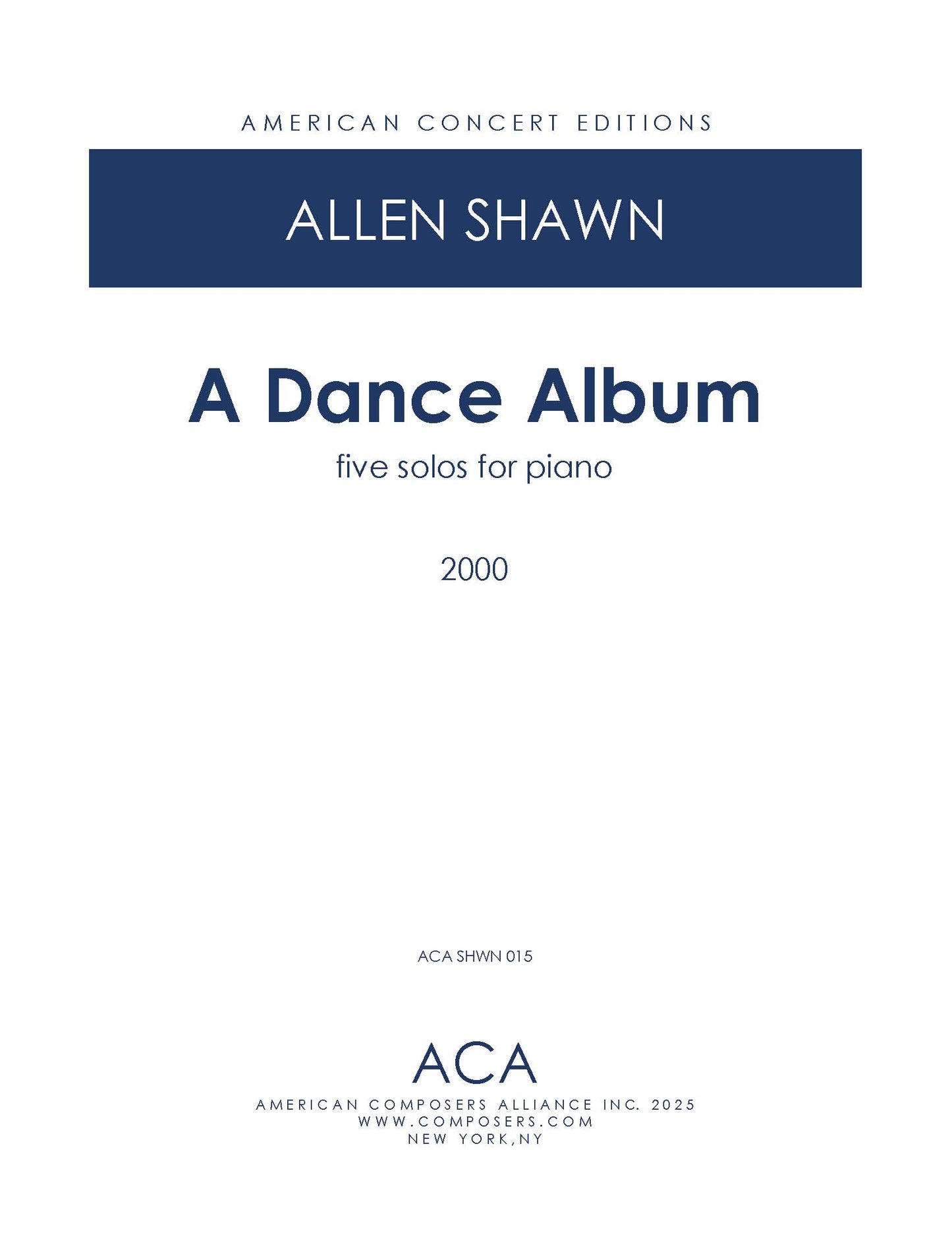 A Dance Album