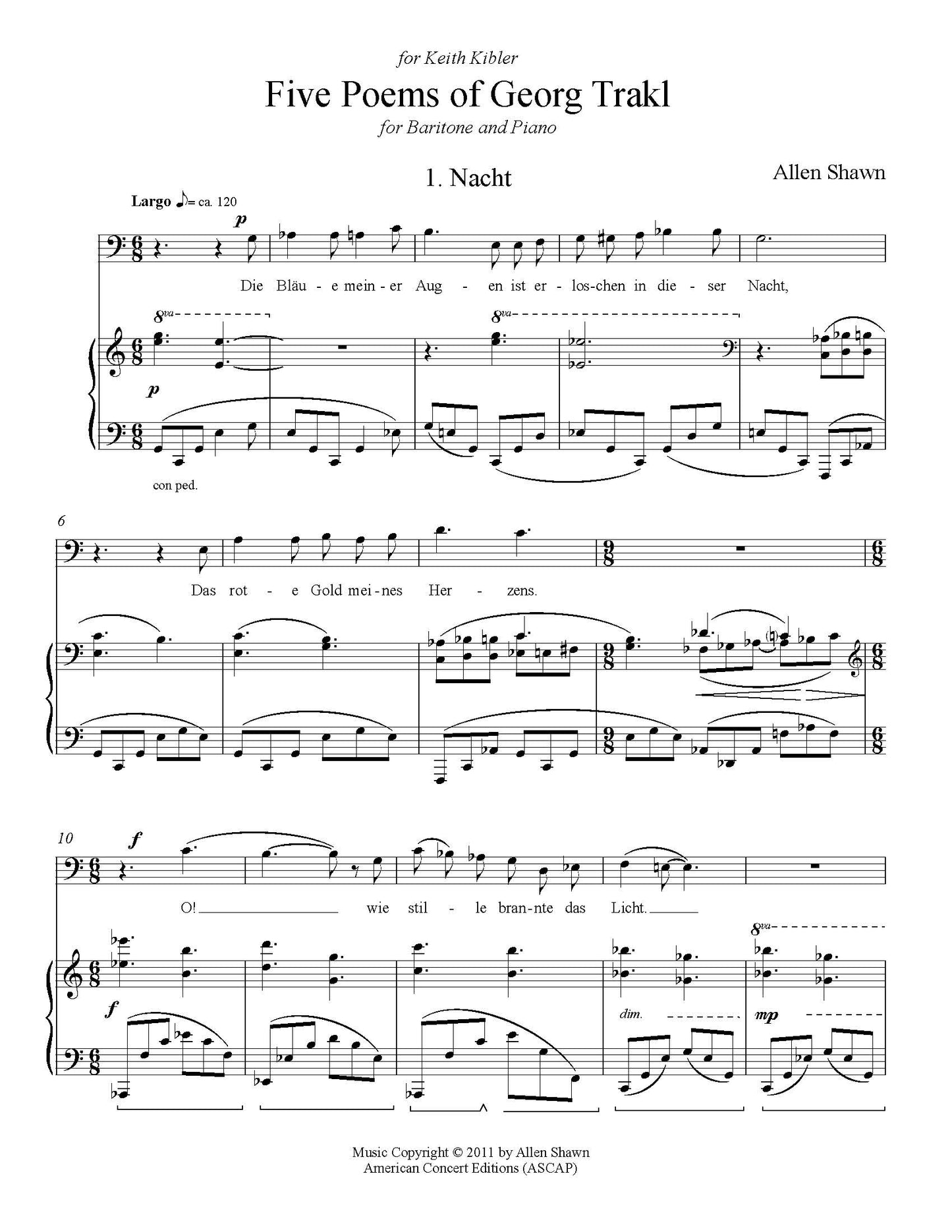 Five Poems of Georg Trakl