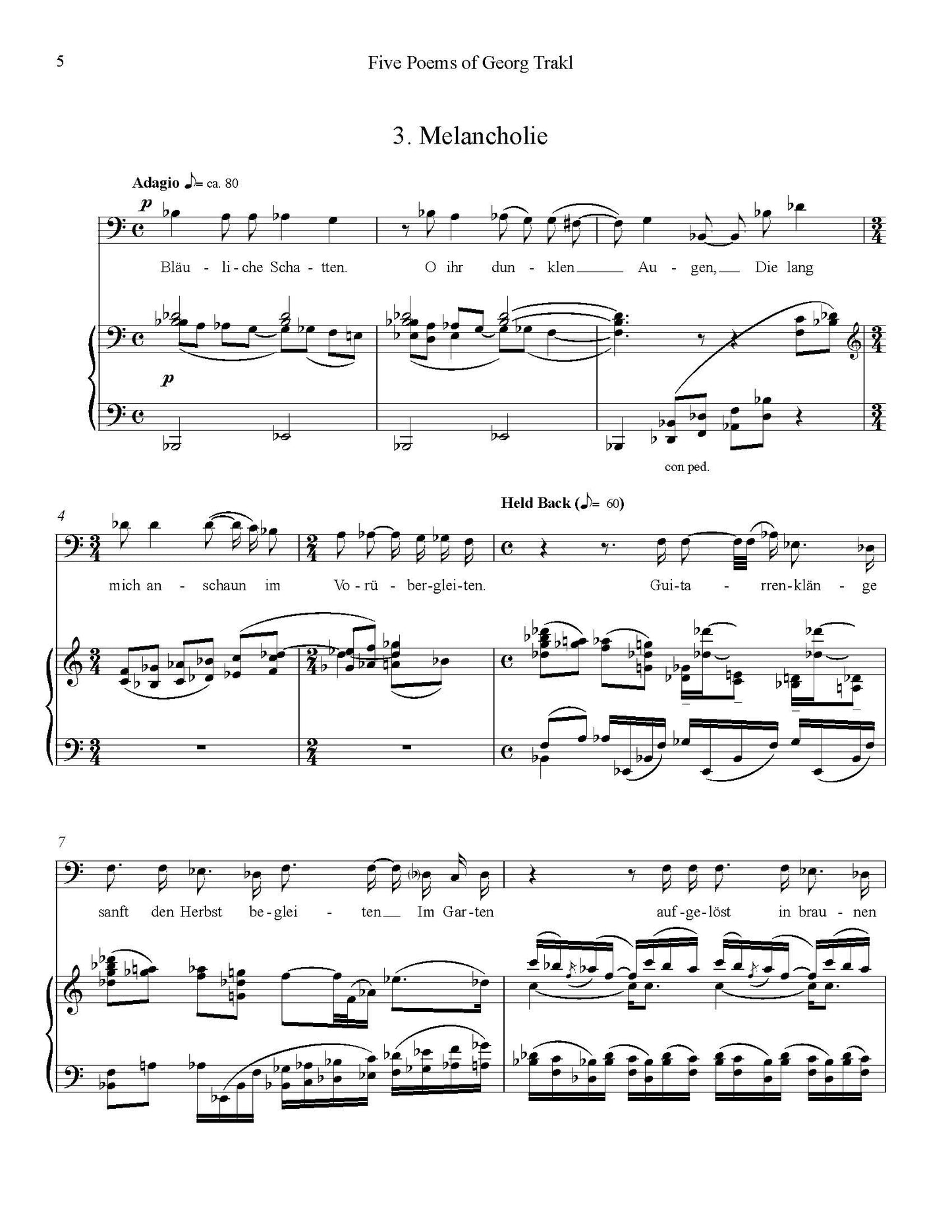 Five Poems of Georg Trakl