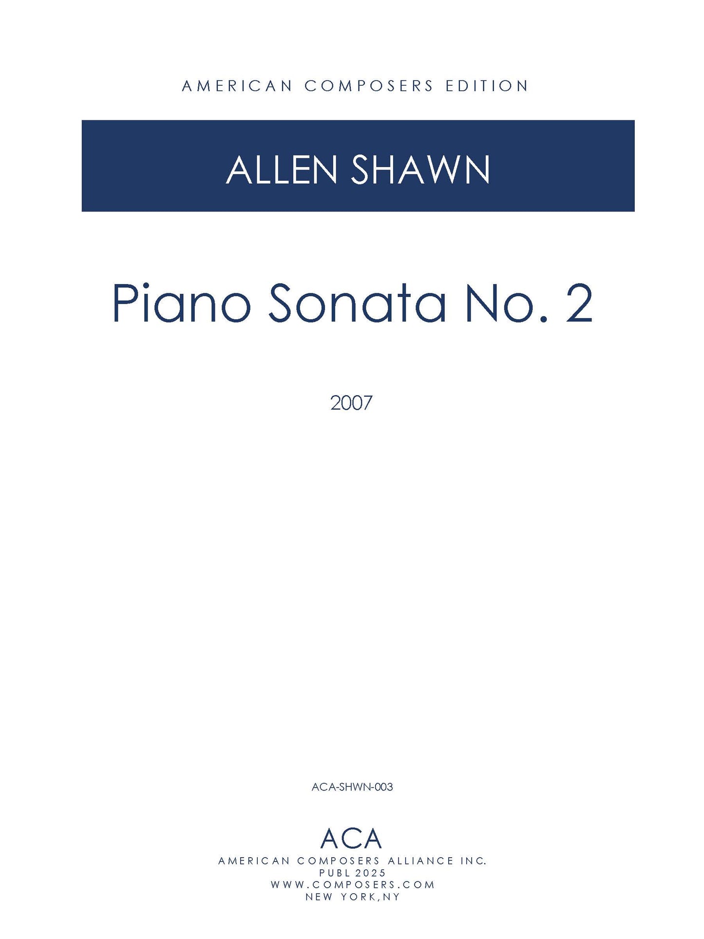 Piano Sonata No. 2