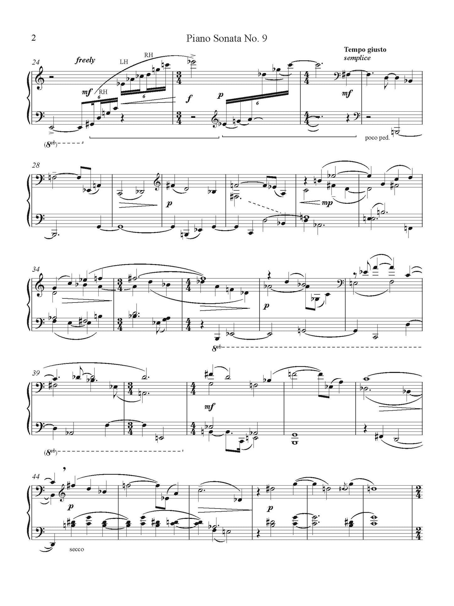 Piano Sonata No. 9