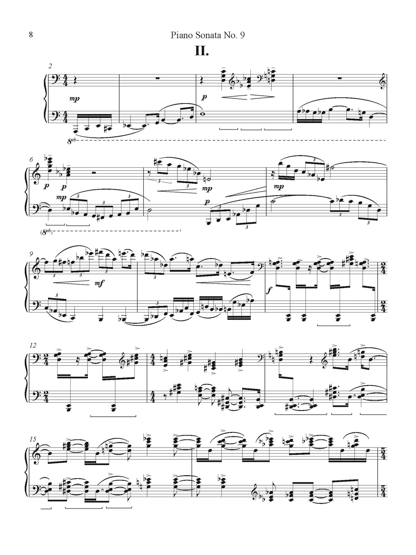 Piano Sonata No. 9