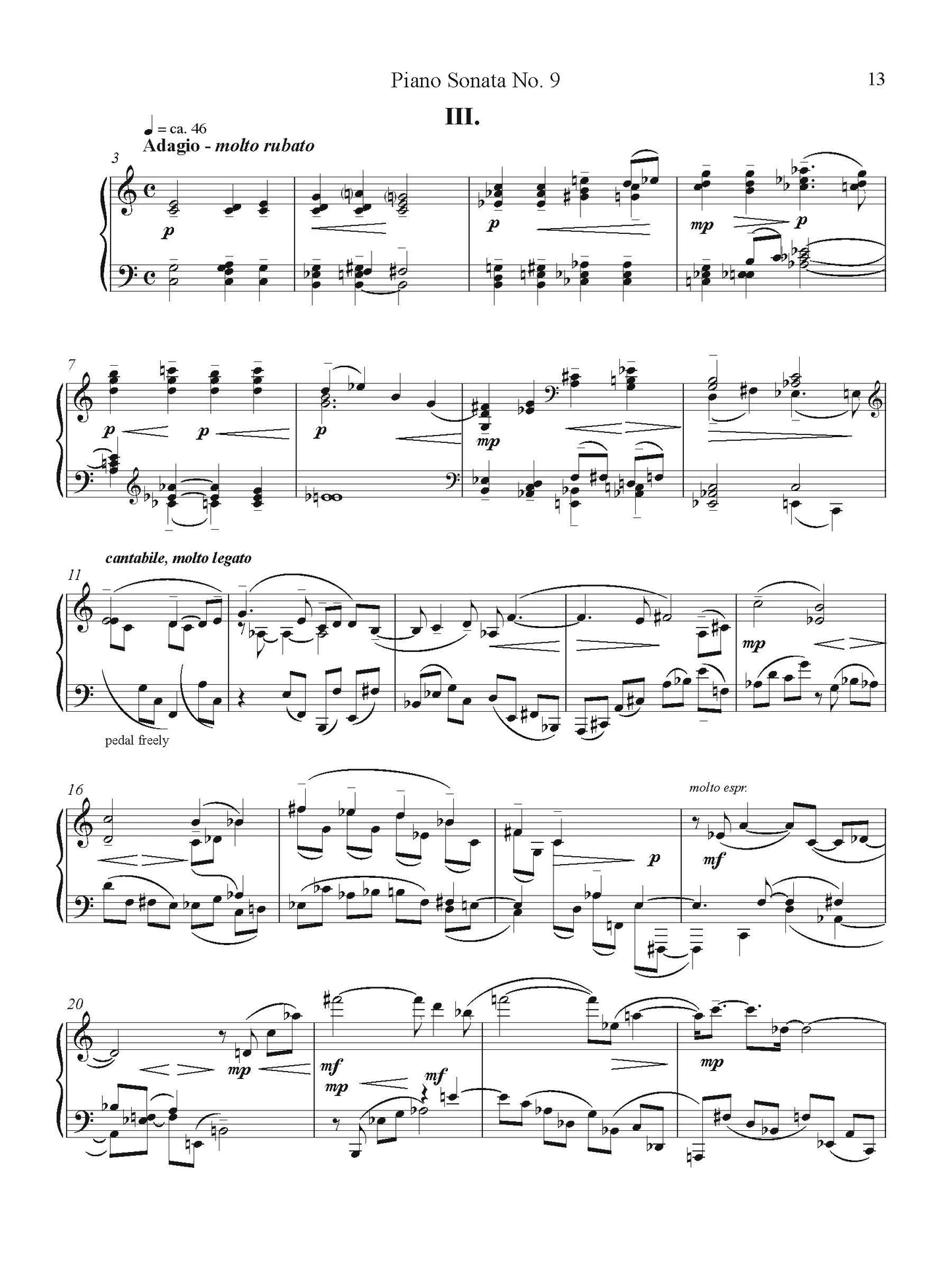 Piano Sonata No. 9