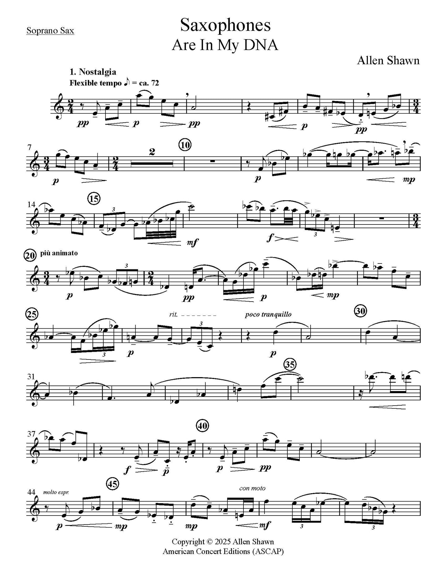 Saxophones Are In My DNA