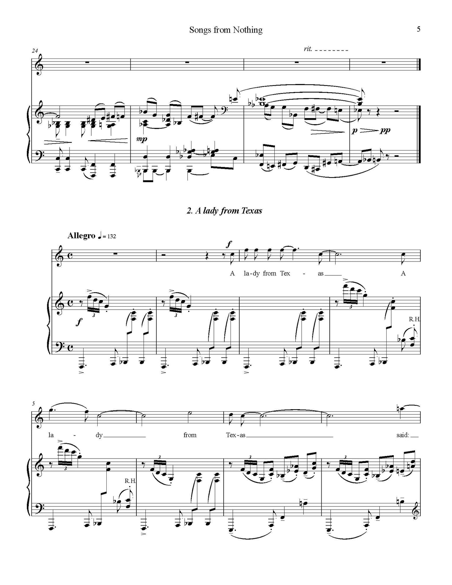Songs From Nothing