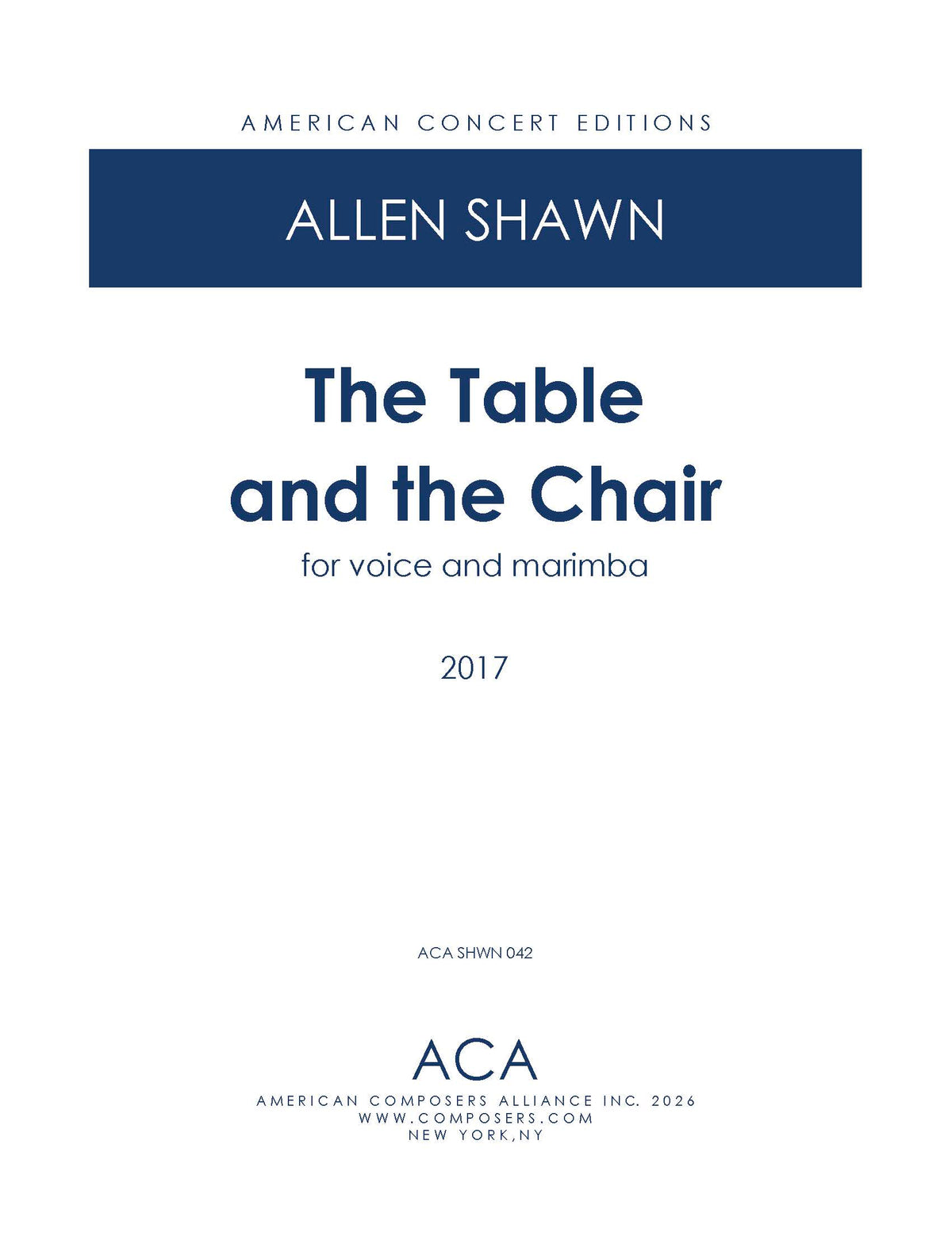 The Table and the Chair