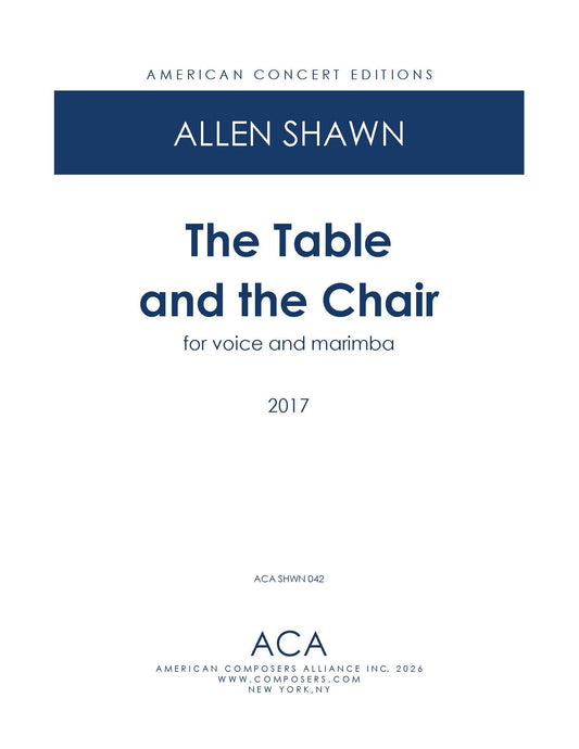 The Table and the Chair