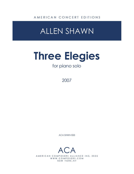 Three Elegies
