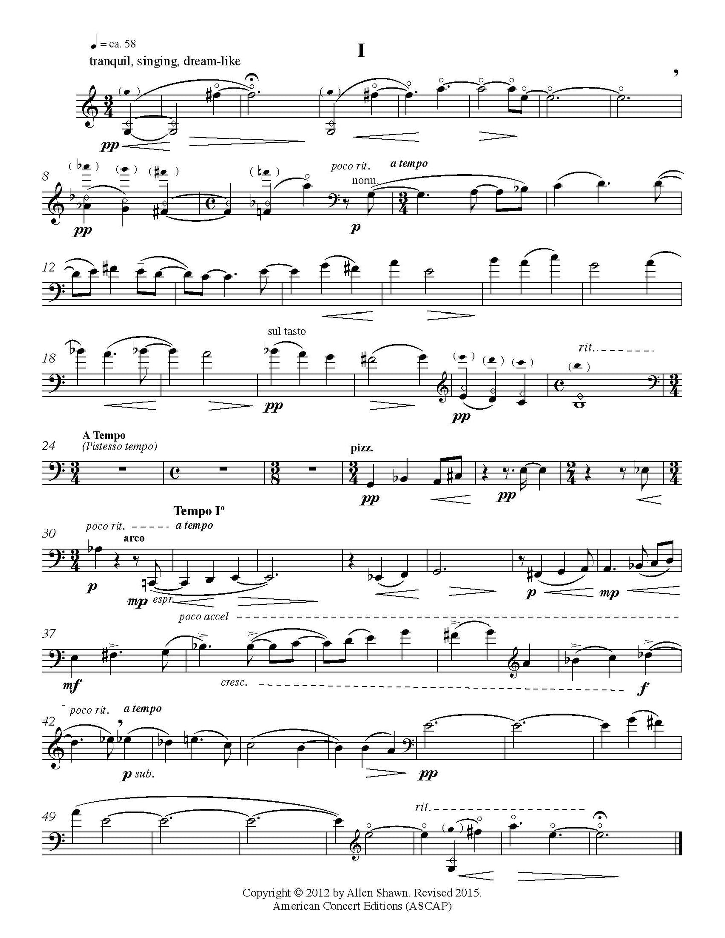 Three Pieces for Cello and Piano