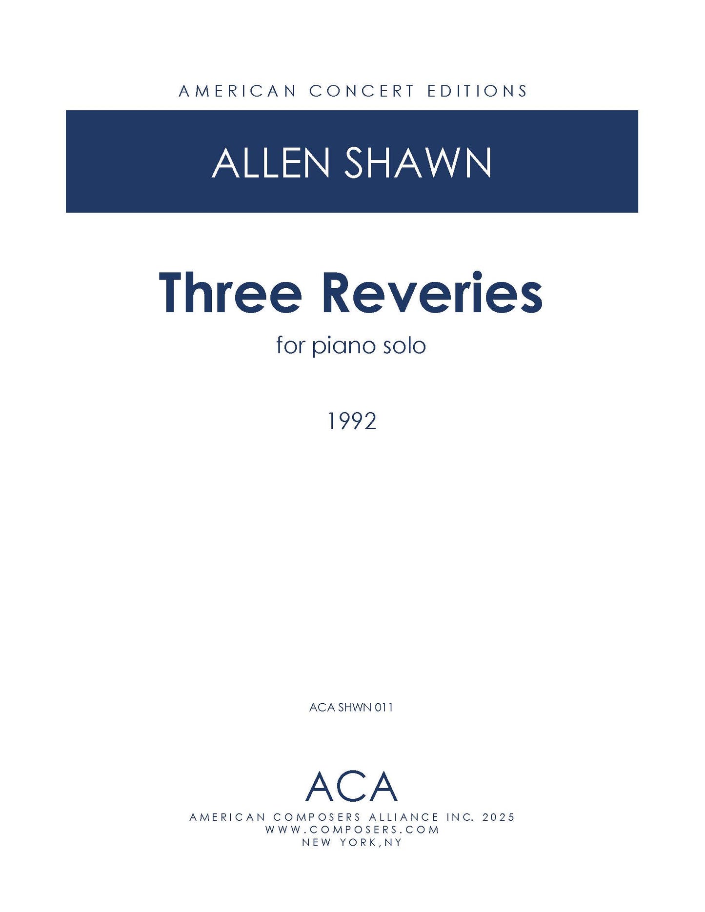 Three Reveries