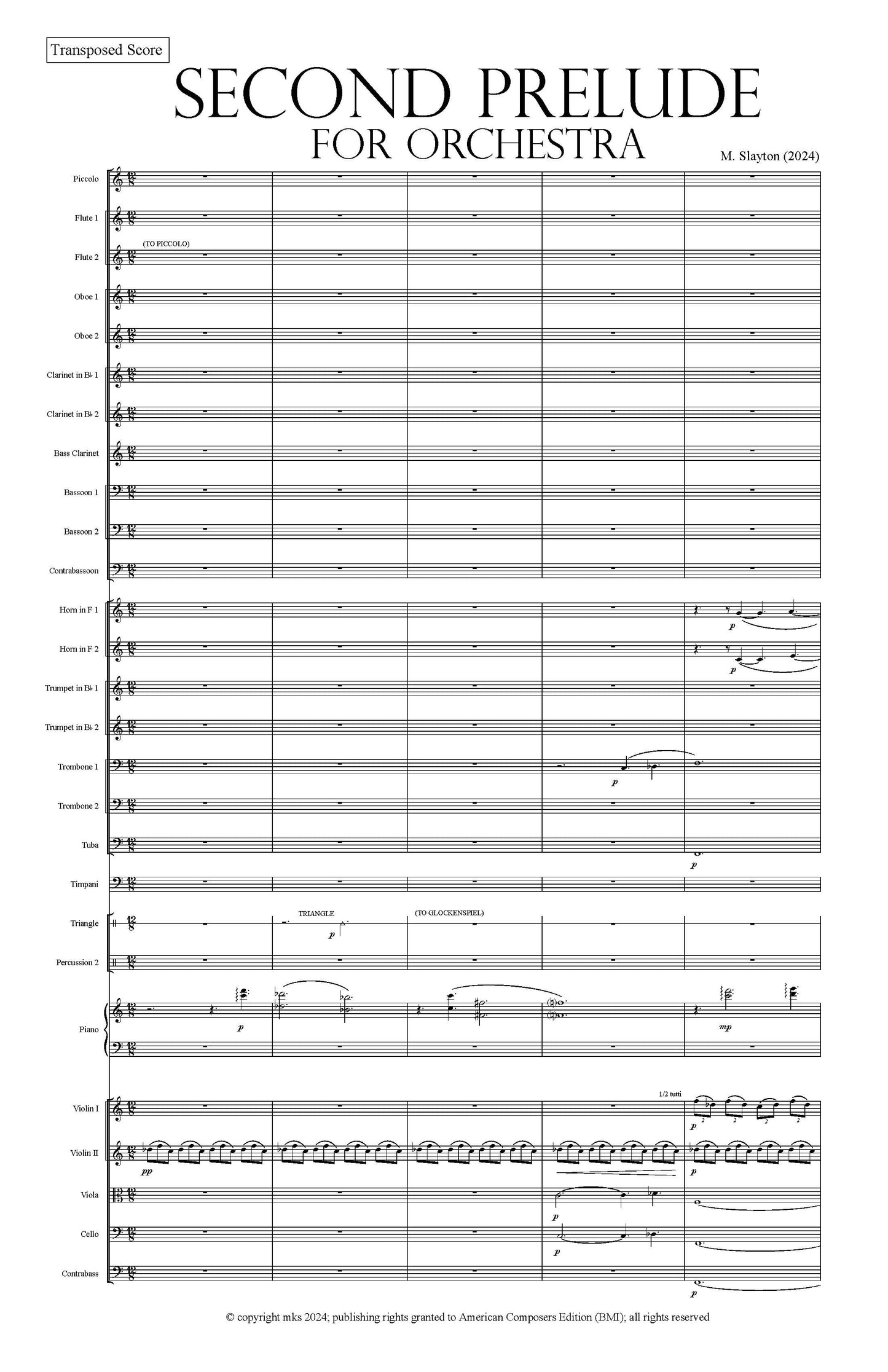 Second Prelude for Orchestra: "Concordia"