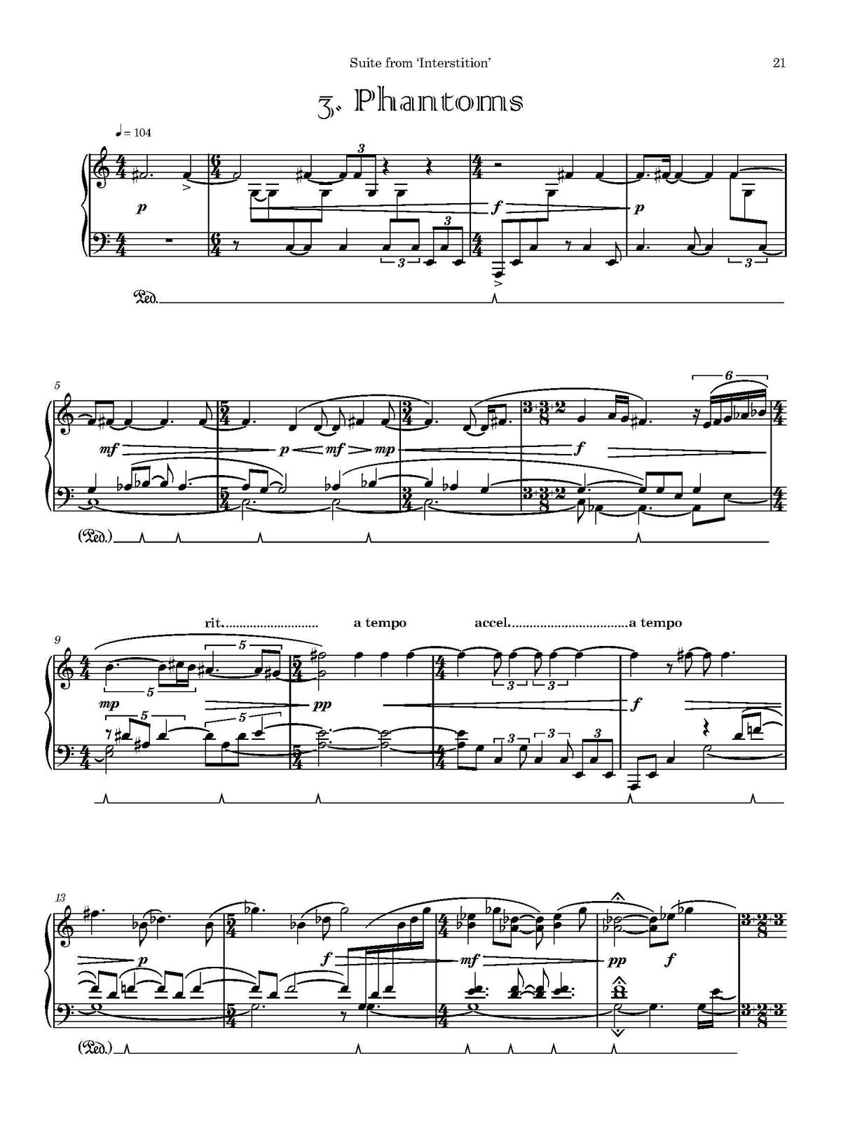 Suite from 'Interstition'