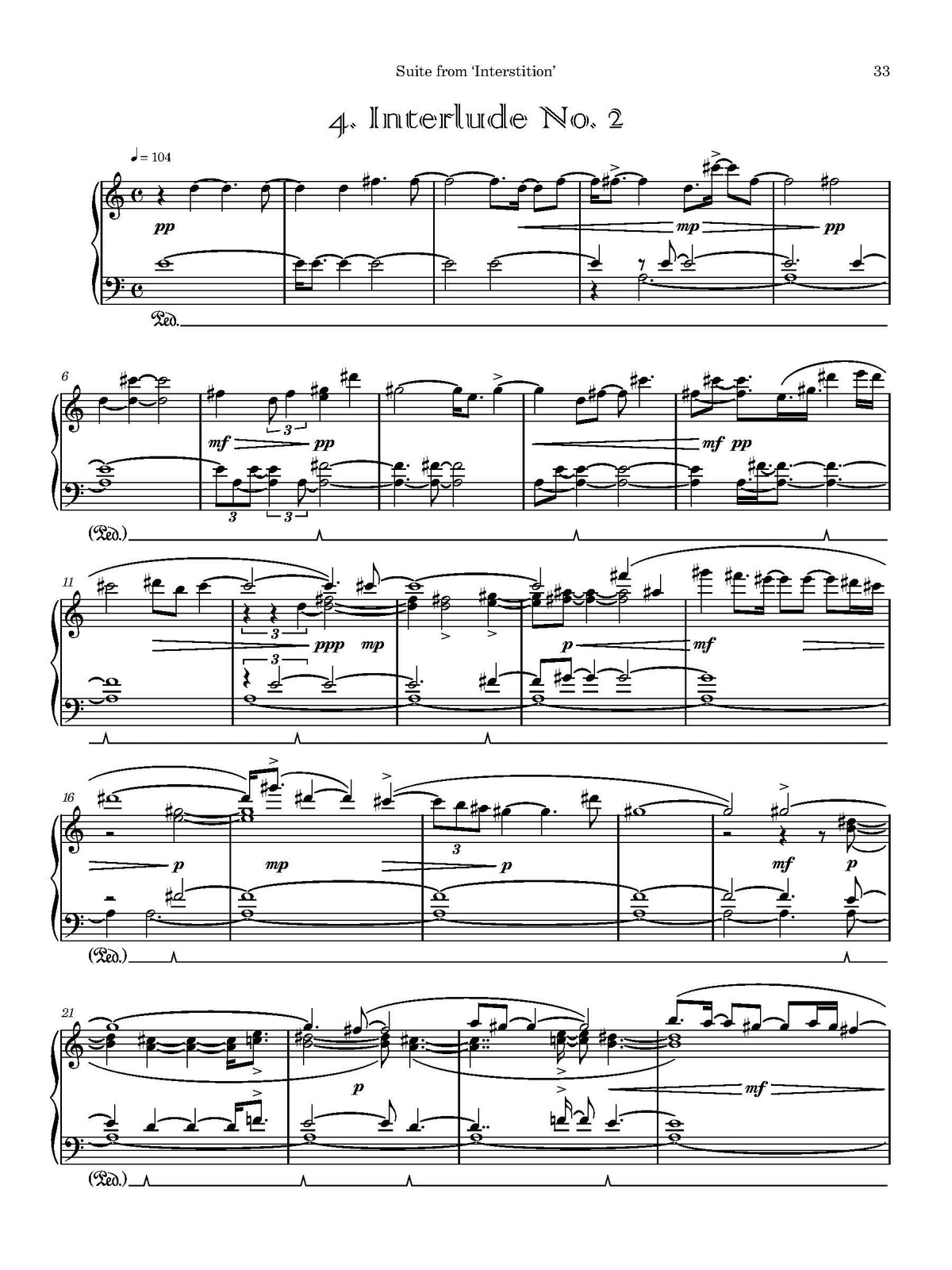 Suite from 'Interstition'