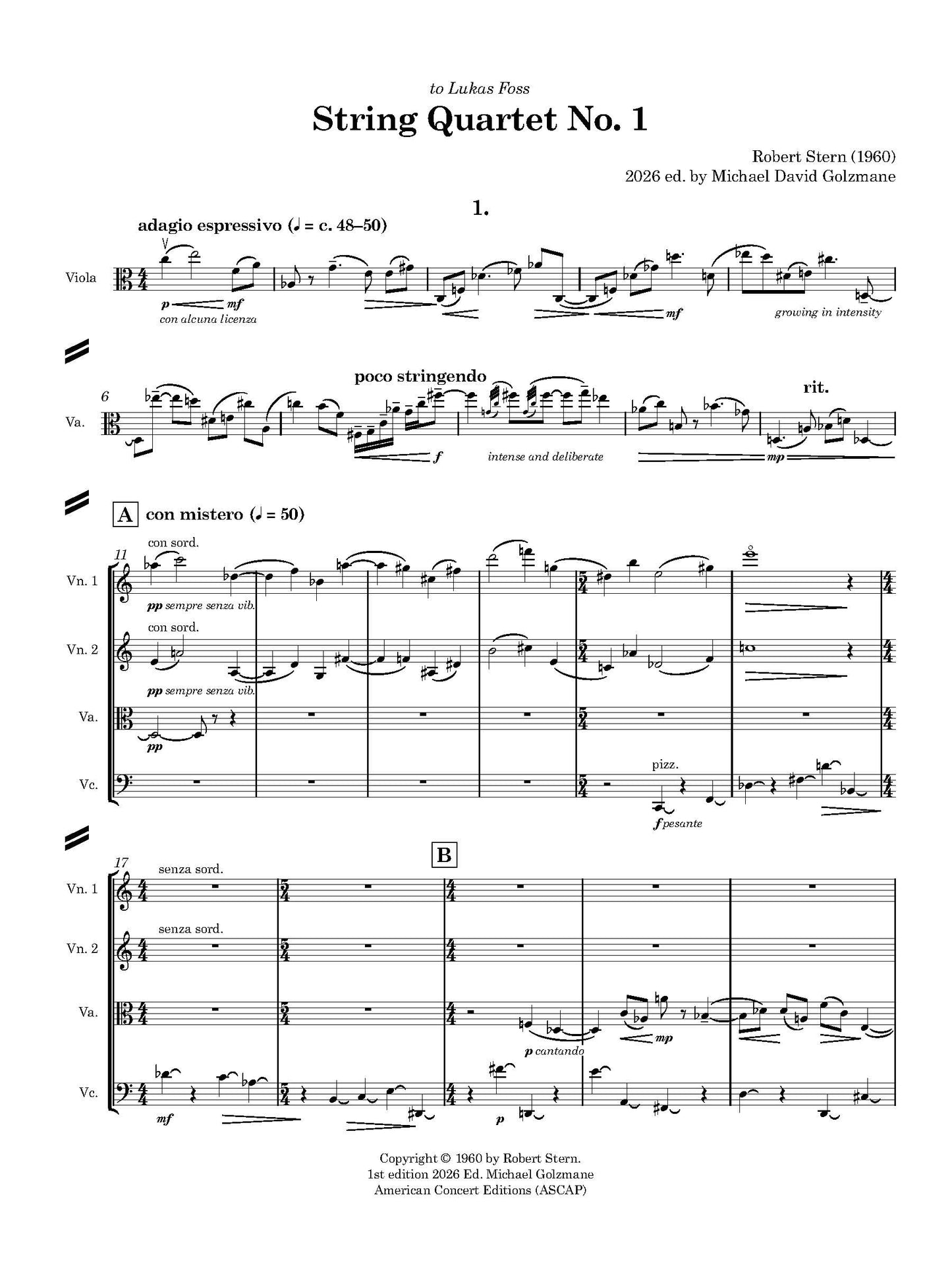 String Quartet No. 1