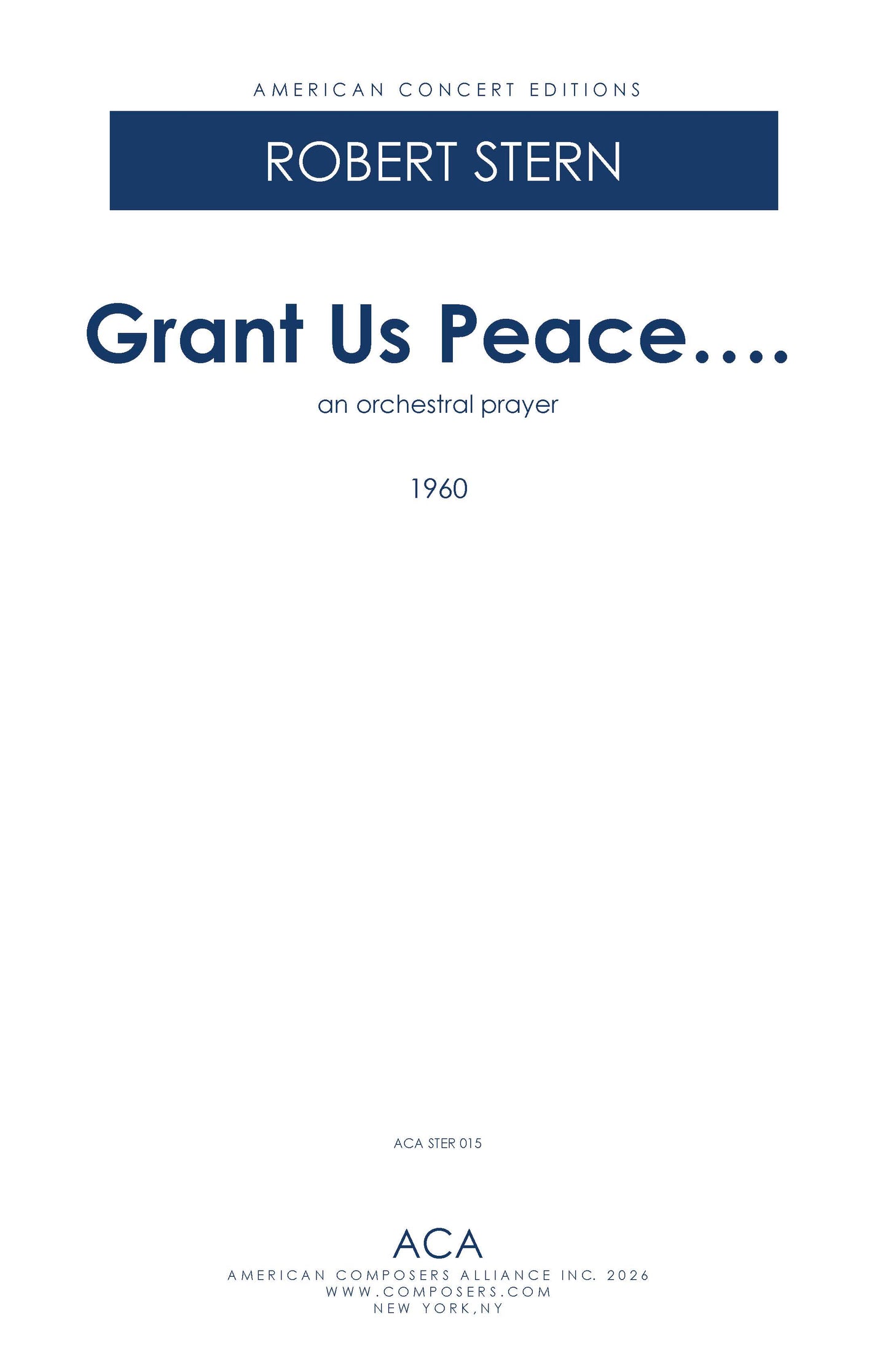 Grant Us Peace....