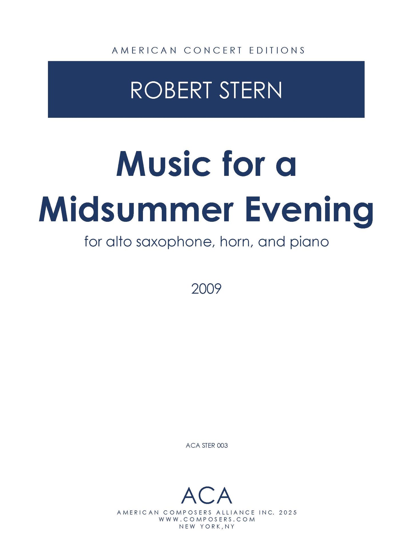 Music for a Midsummer Evening