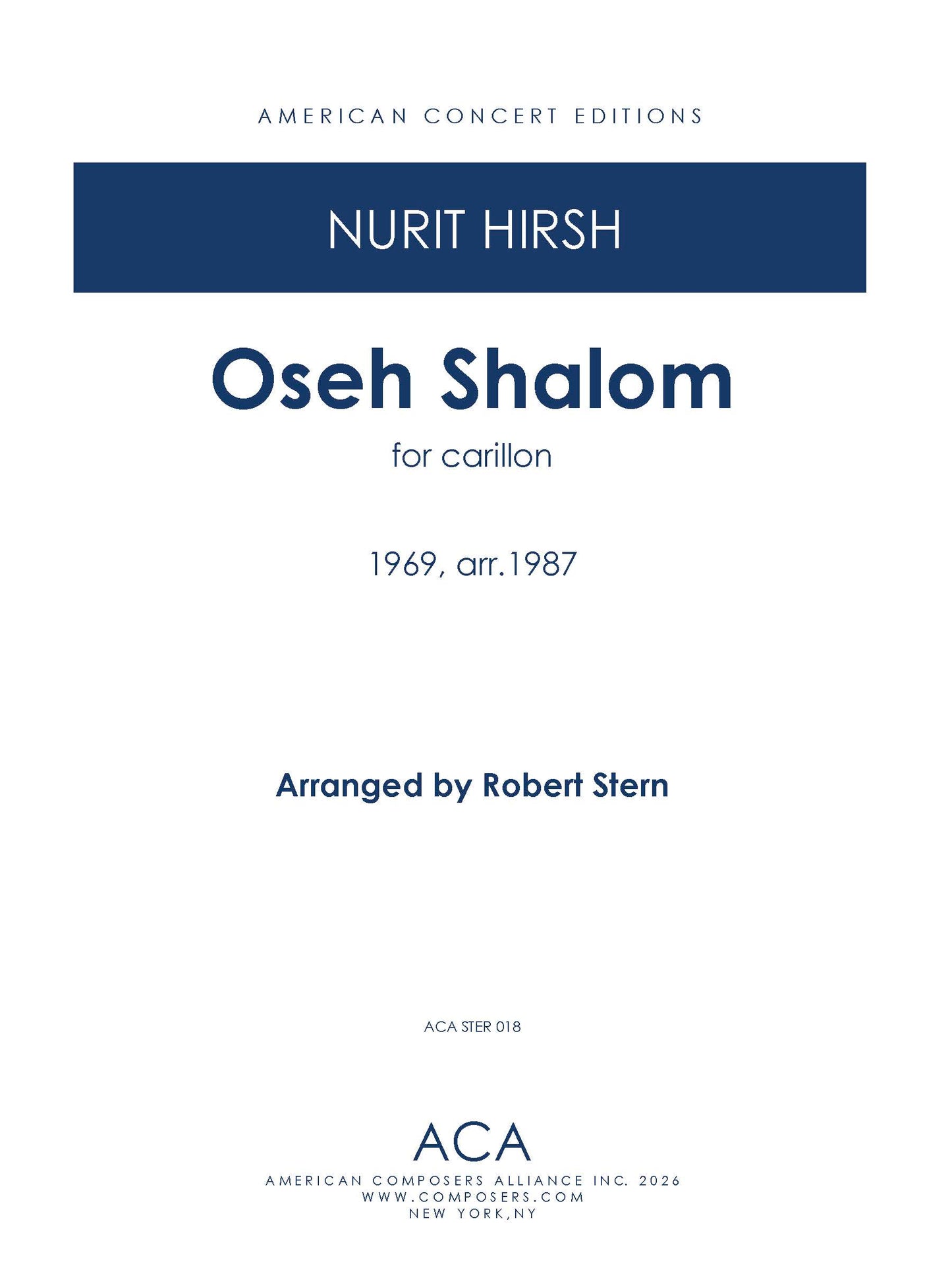Oseh Shalom for Carillon